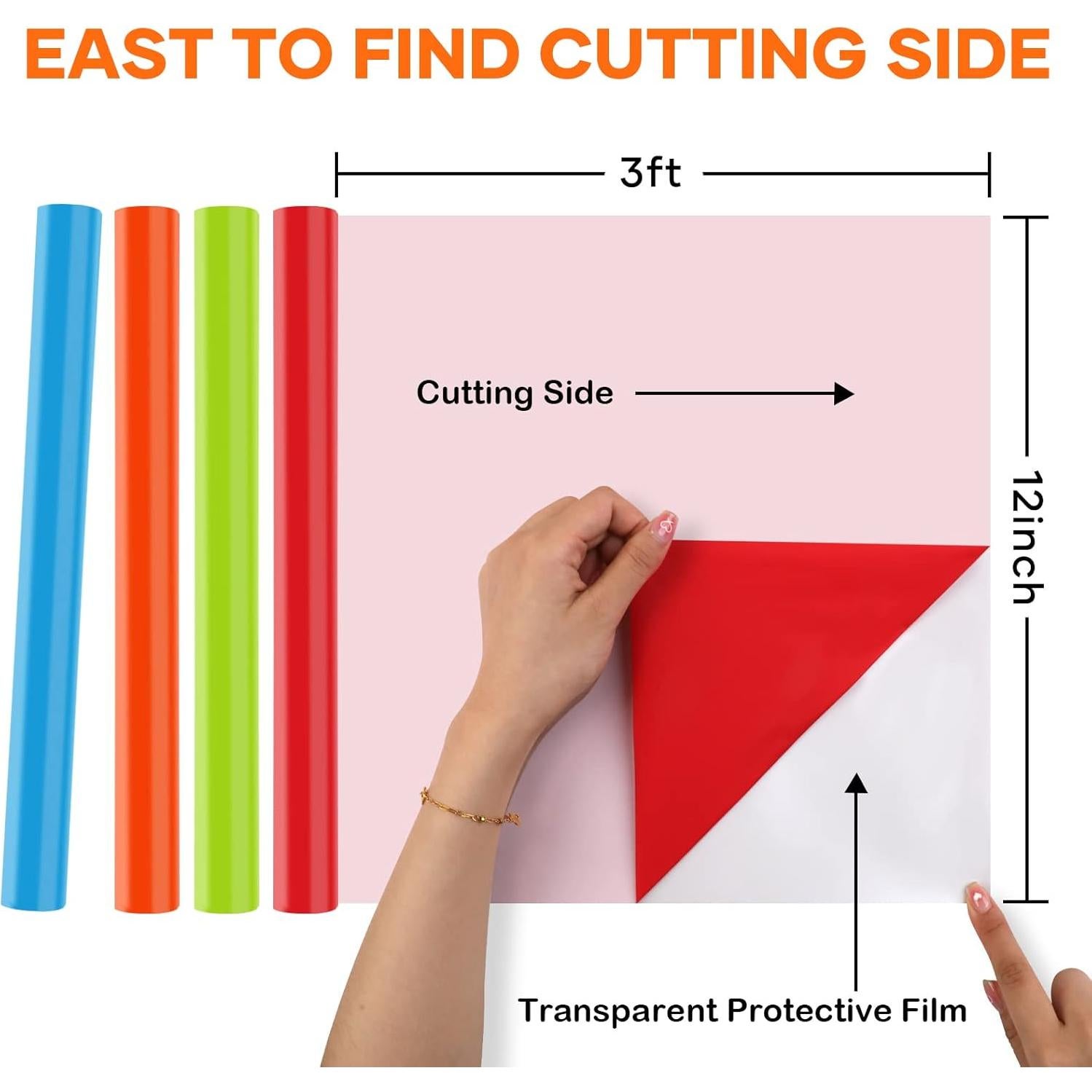 Paquete de Vinilo de Transferencia de Calor HTVRONT 20 Colores