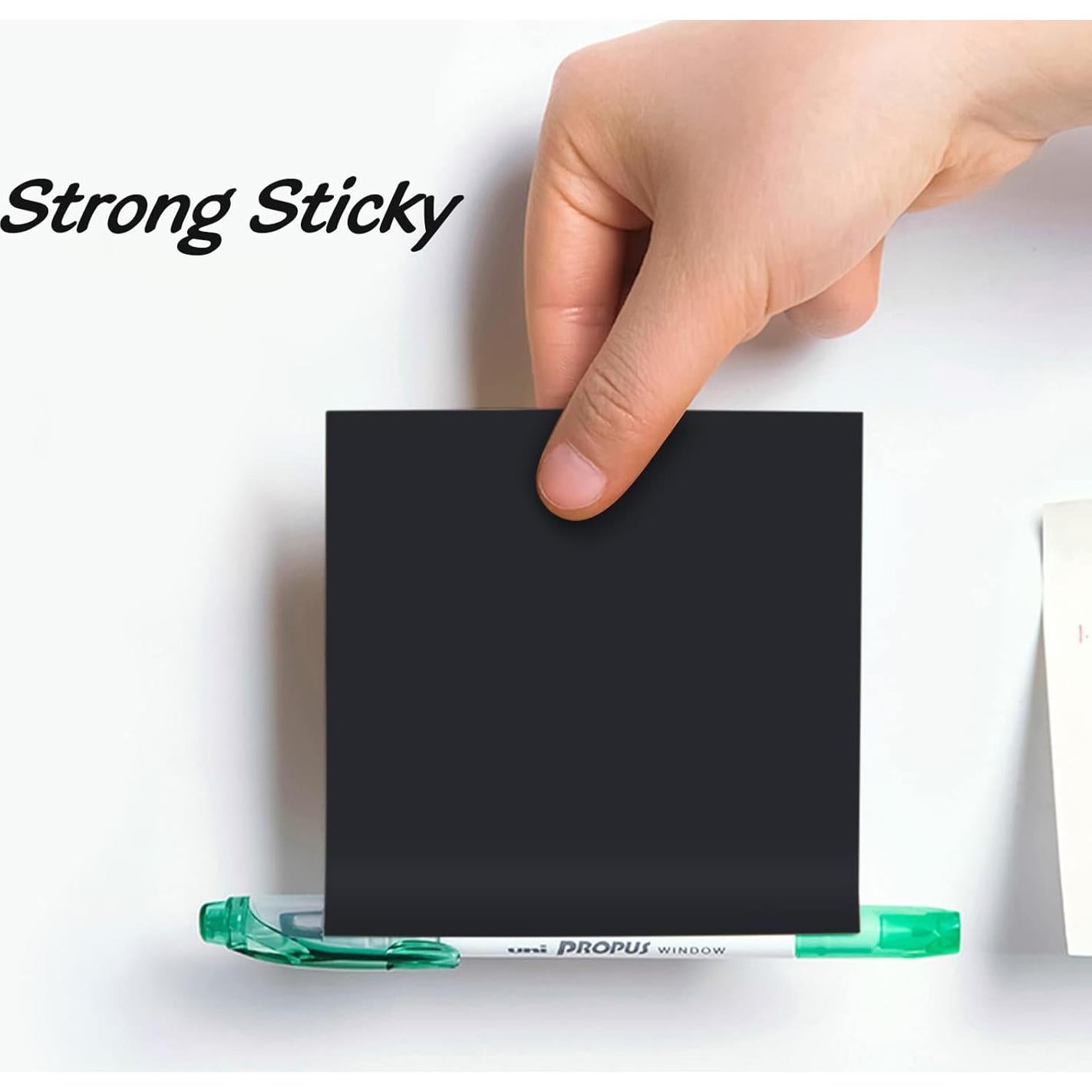 Notas Adhesivas NatureTouch 6 Piezas 3x3" Negro y Blanco