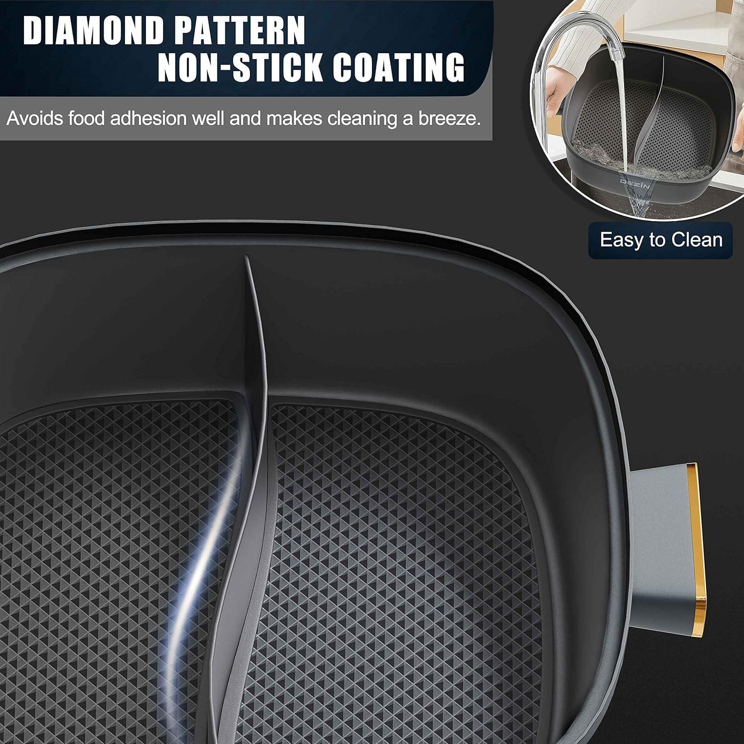 Olla Eléctrica DEZIN Shabu Shabu 5.5L Doble Sabor Antiadherente