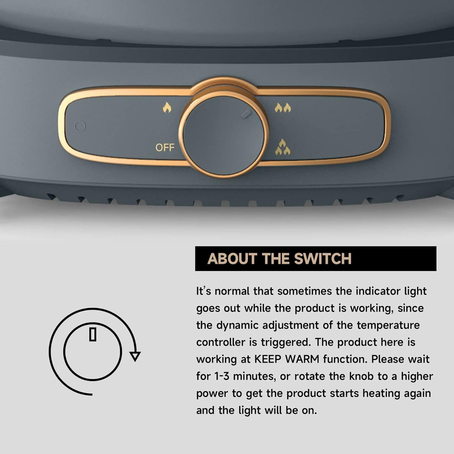 Olla Eléctrica DEZIN Shabu Shabu 5.5L Doble Sabor Antiadherente