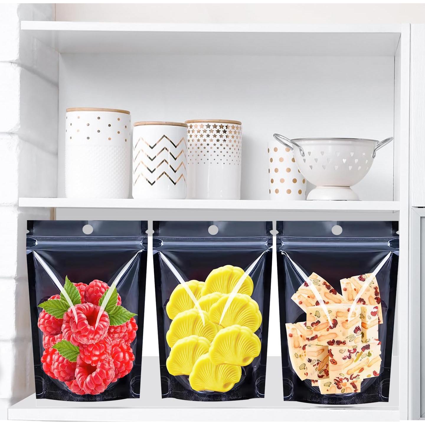 100 Bolsas Mylar Reutilizables 4x6 cm HINICEKIT a Prueba de Olores