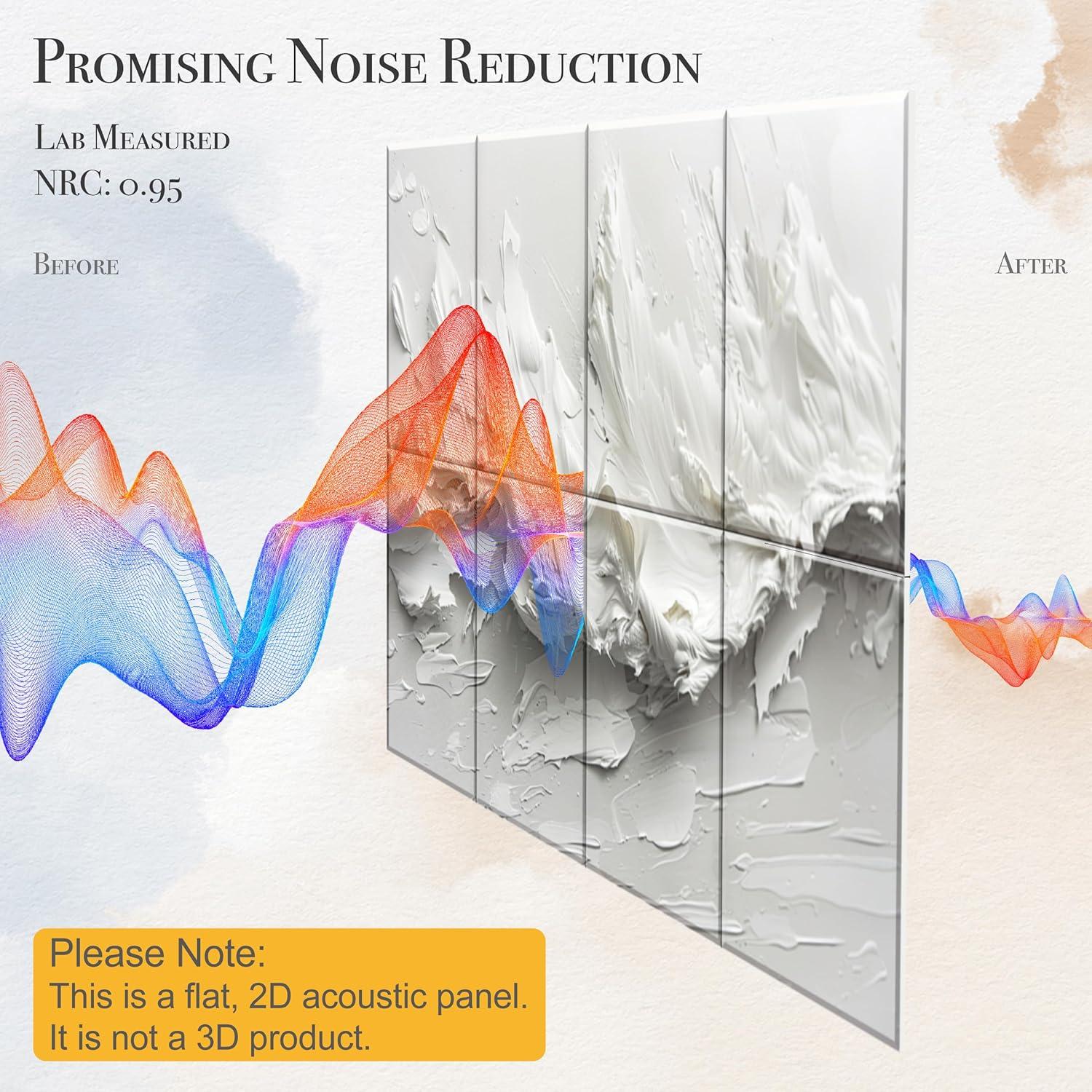Paneles Acústicos Decorativos 121.92x81.28cm Tormenta Silenciosa