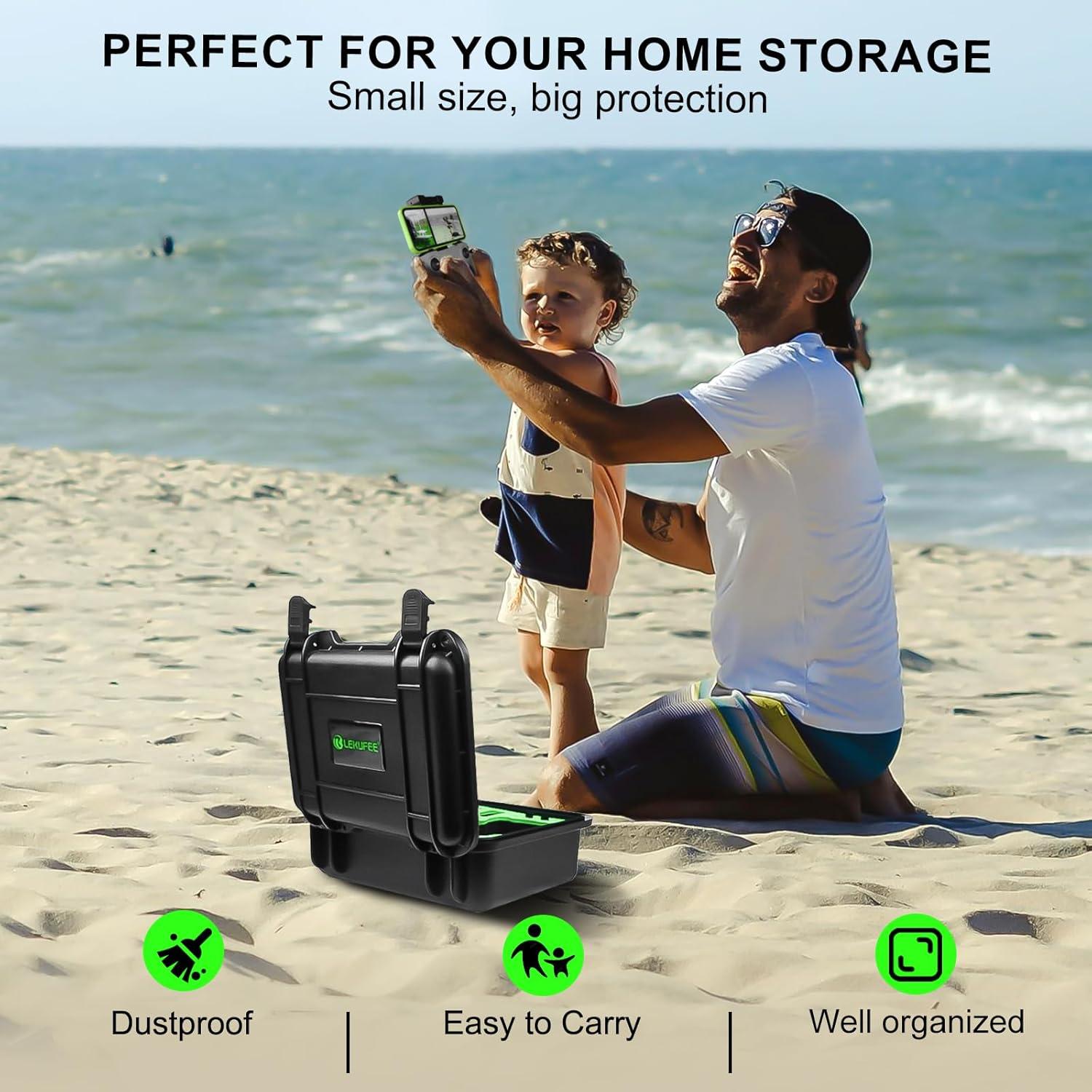 Funda Dura Impermeable Lekufee para DJI Mini 4K y Mini 2