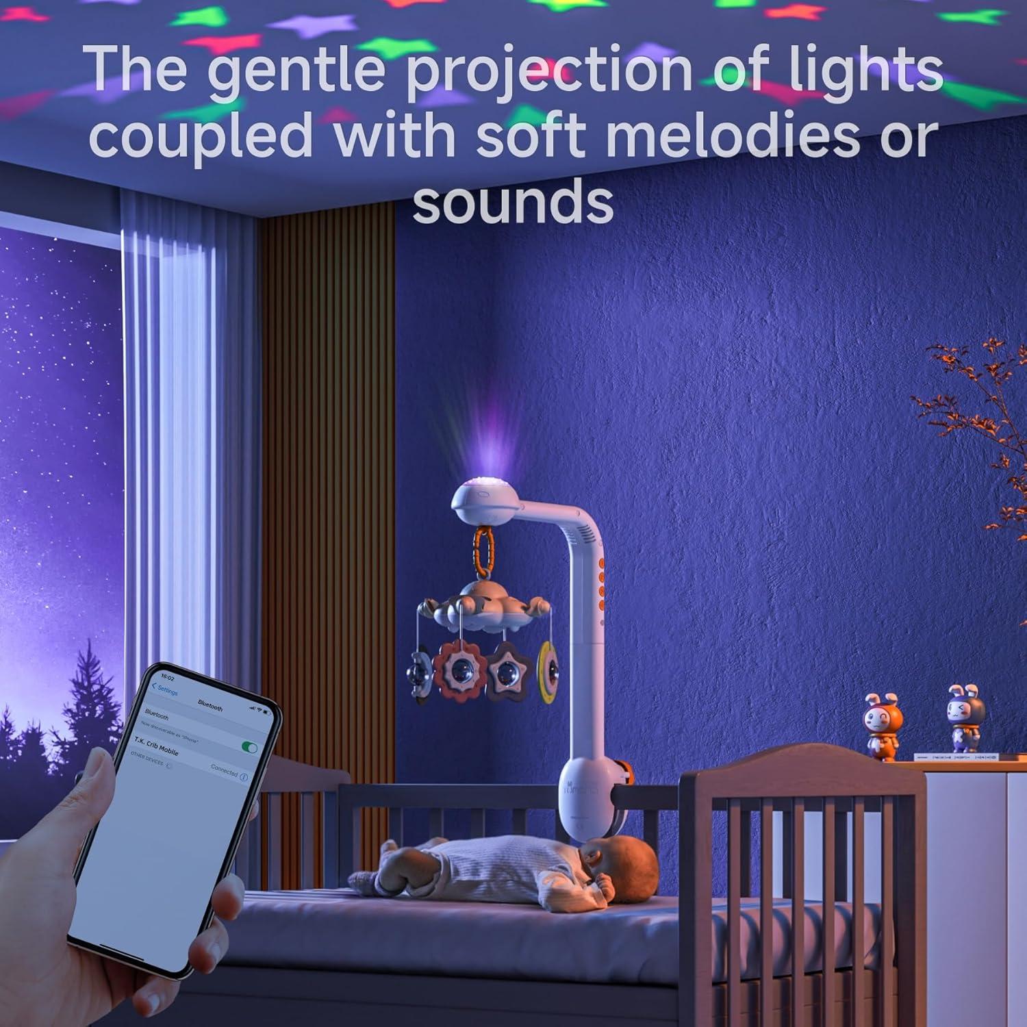 Móvil de Cuna Tumama con Proyector y Música para Bebés