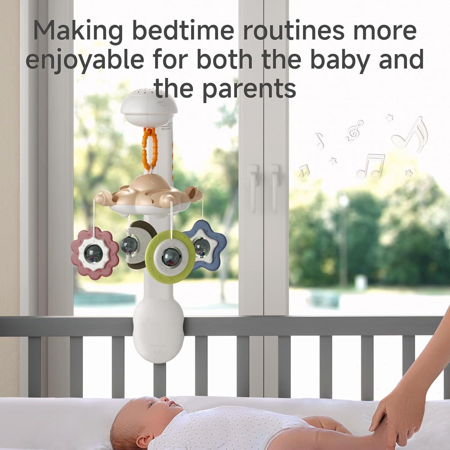 Móvil de Cuna Tumama con Proyector y Música para Bebés