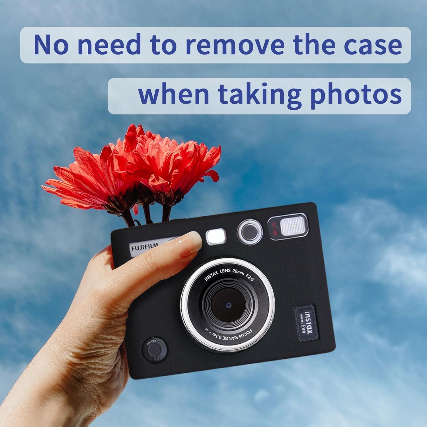 Funda Protectora de Silicona para Cámara Fujifilm Instax Mini EVO - Negro