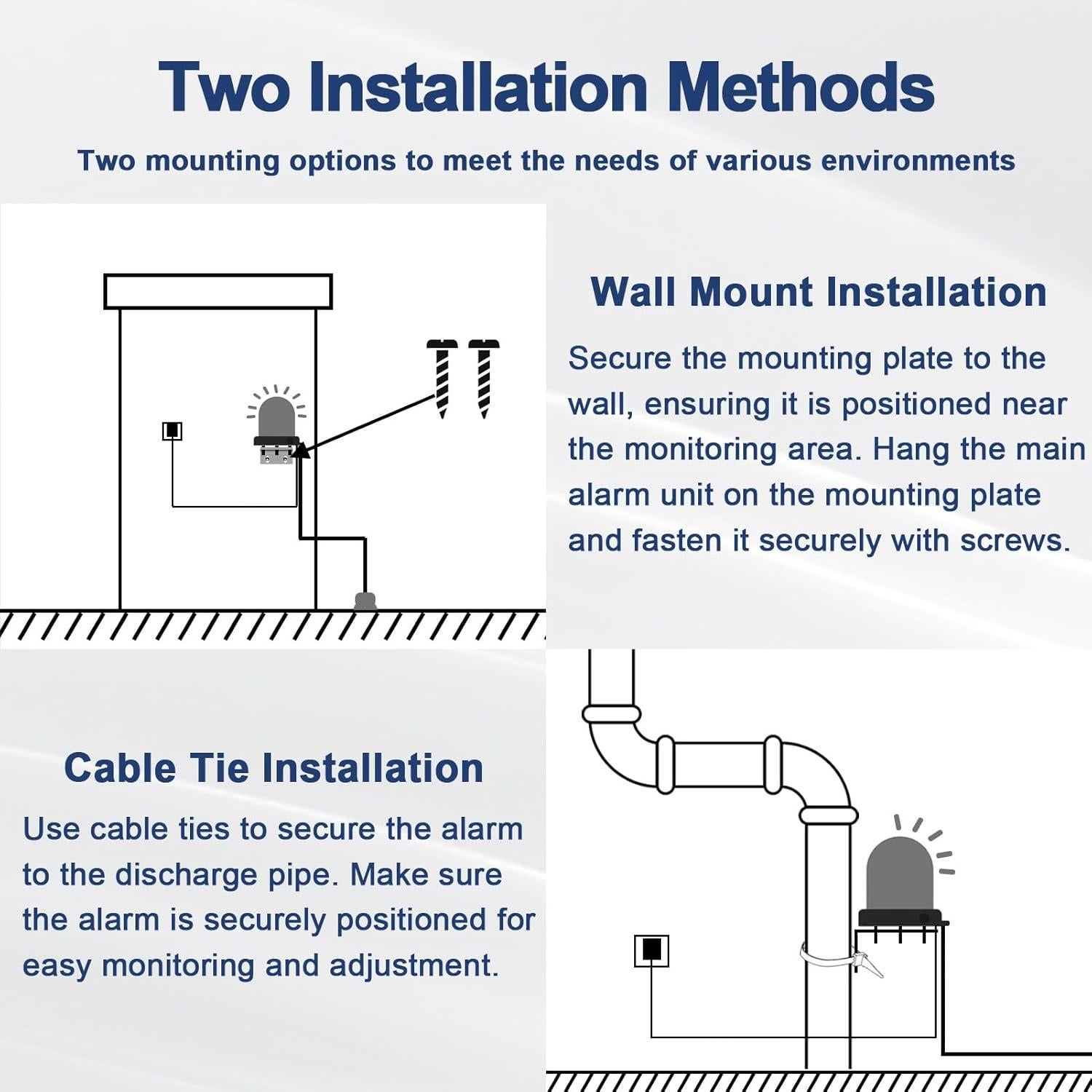 Alarma de Bomba de Sump Sekelo SK024 con Detección de Fugas 110dB