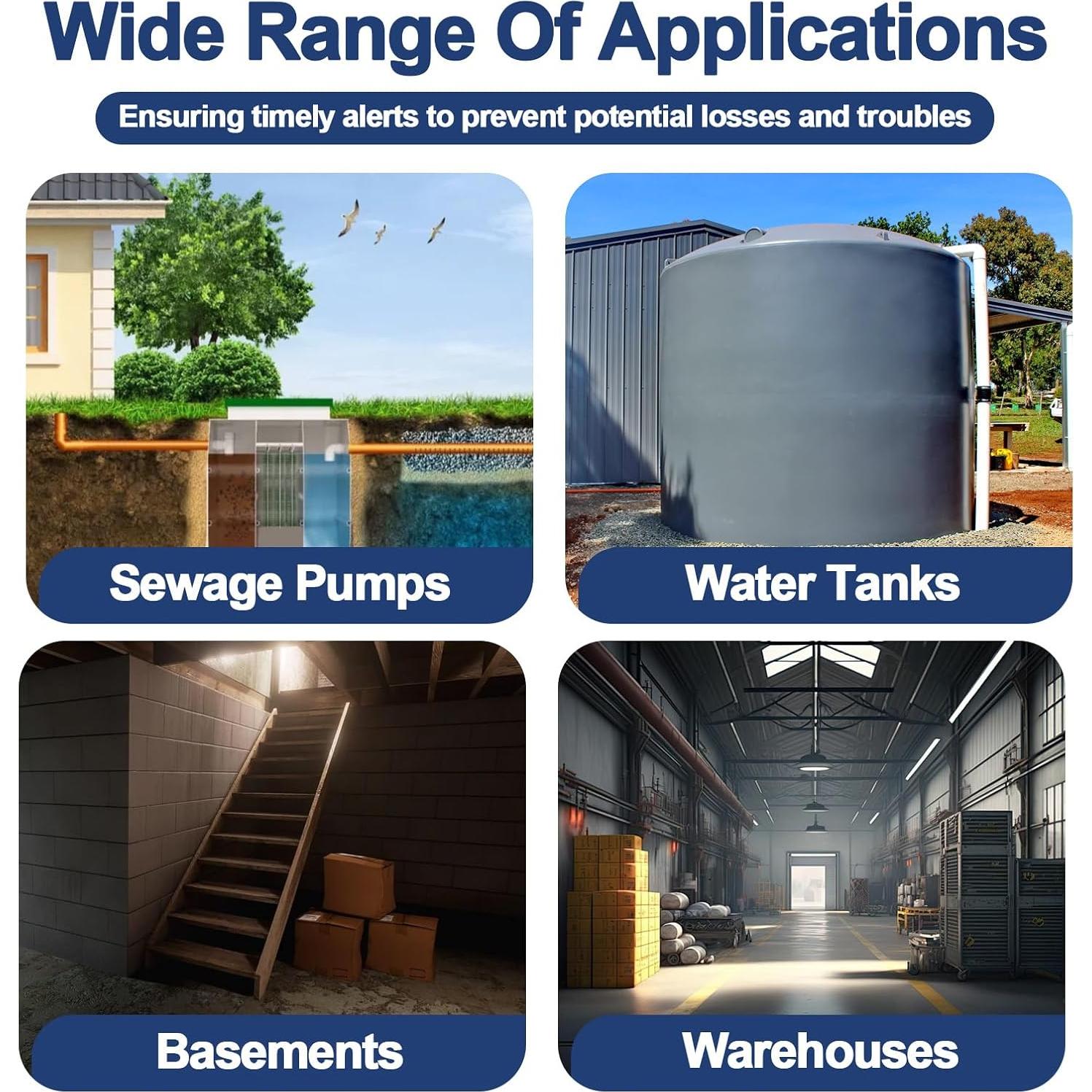 Alarma de Bomba de Sump Sekelo SK024 con Detección de Fugas 110dB