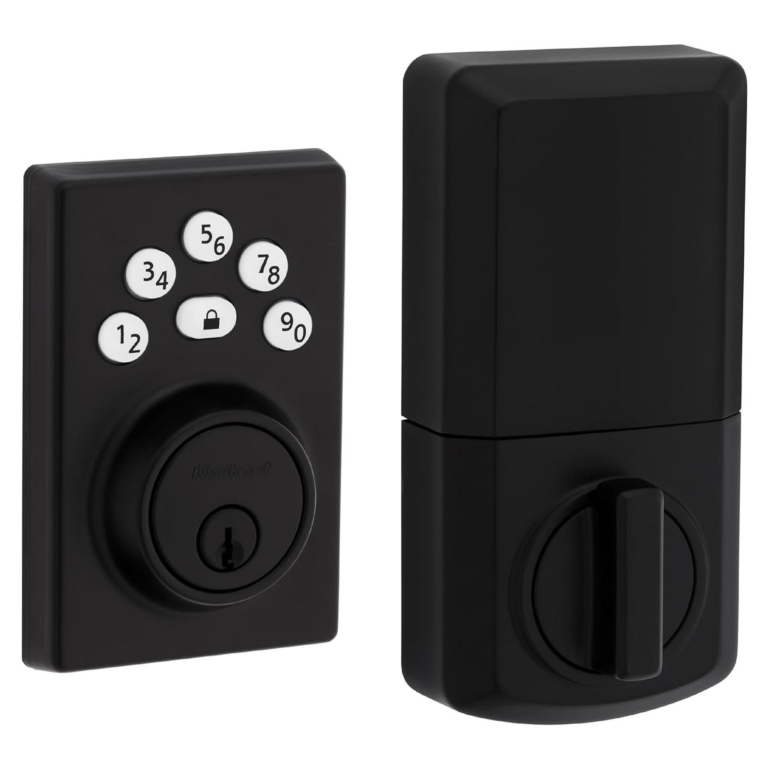 Cerradura Electrónica Kwikset Powerbolt 240 Teclado Negro Mate