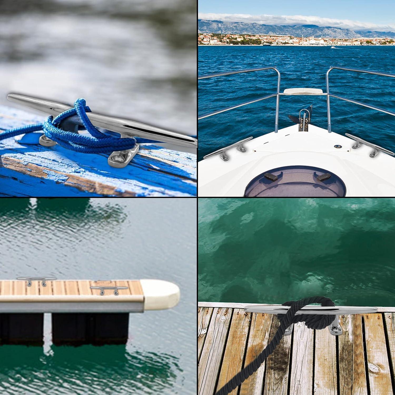 Cleats de barco ORLANG de acero inoxidable 316 - 20.32 cm (2 unidades)