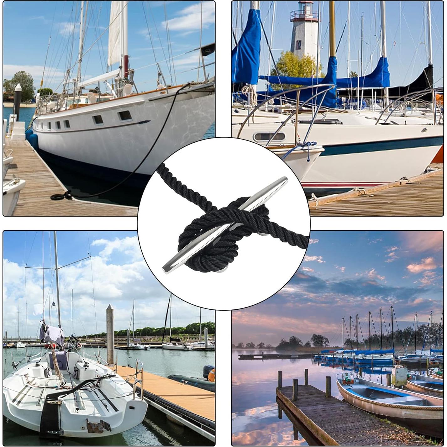 Cleats de barco ORLANG de acero inoxidable 316 - 20.32 cm (2 unidades)