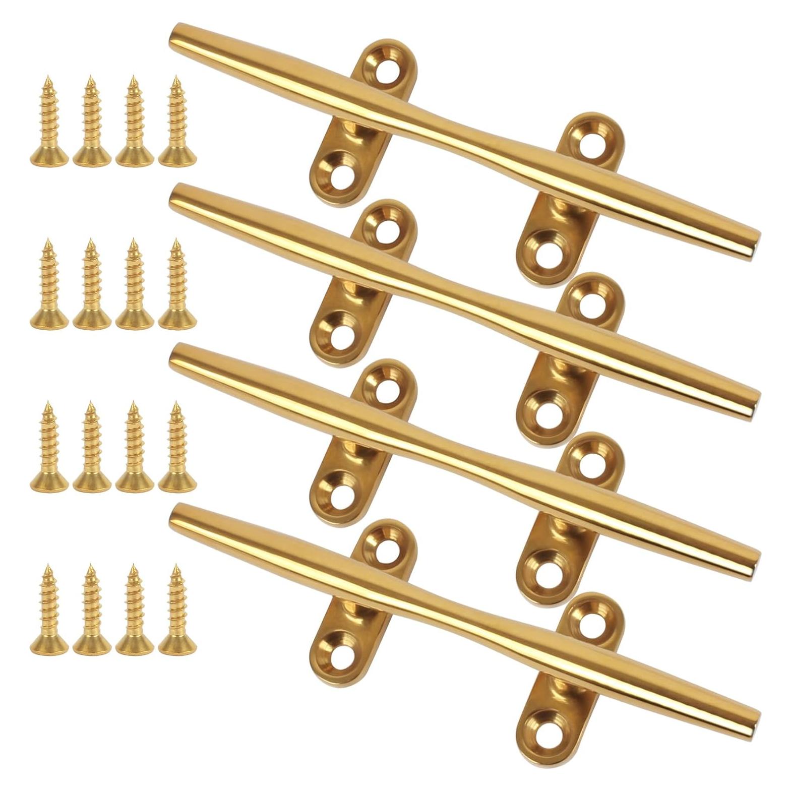 Cleats de Barco 6" Acero Inoxidable 316 ORLANG - 4 Piezas