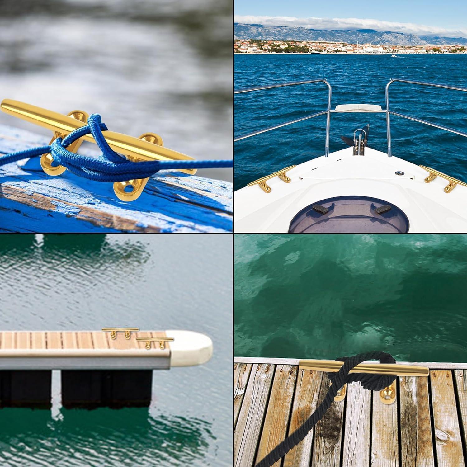 Cleats de Barco 6" Acero Inoxidable 316 ORLANG - 4 Piezas