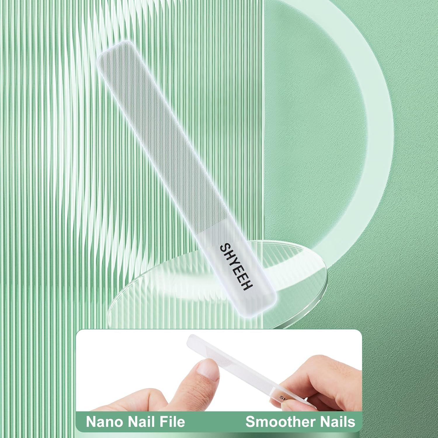 Kit de Manicura y Pedicura 10 Piezas SYHEEH con Funda de Cuero