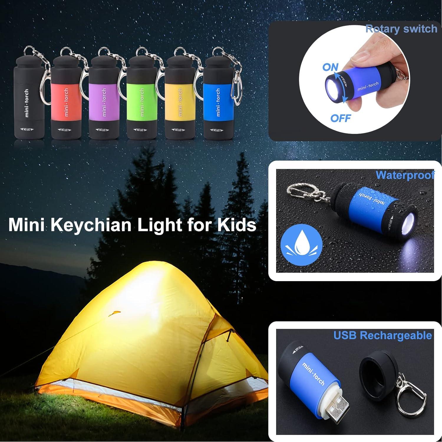 Mini Linternas LED Recargables USB Cussity 3 Paquetes
