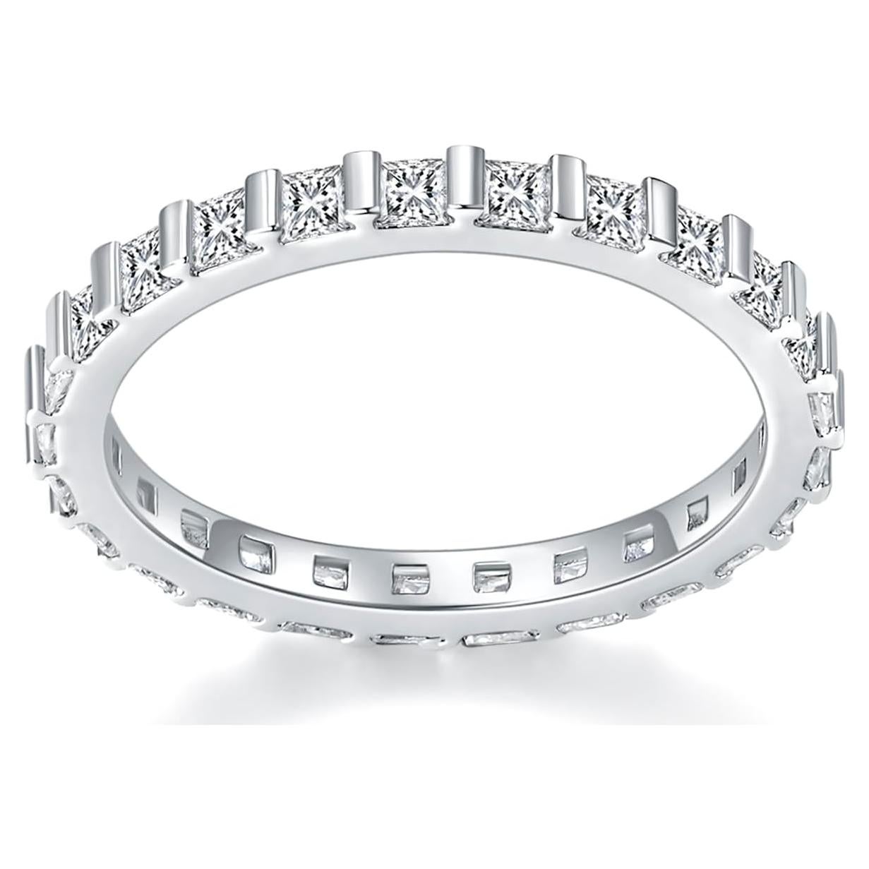 Anillo MINDDHA Baño de Oro 14K 2mm con Zirconia Cubica