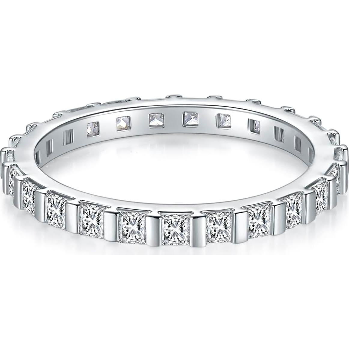 Anillo MINDDHA Baño de Oro 14K 2mm con Zirconia Cubica