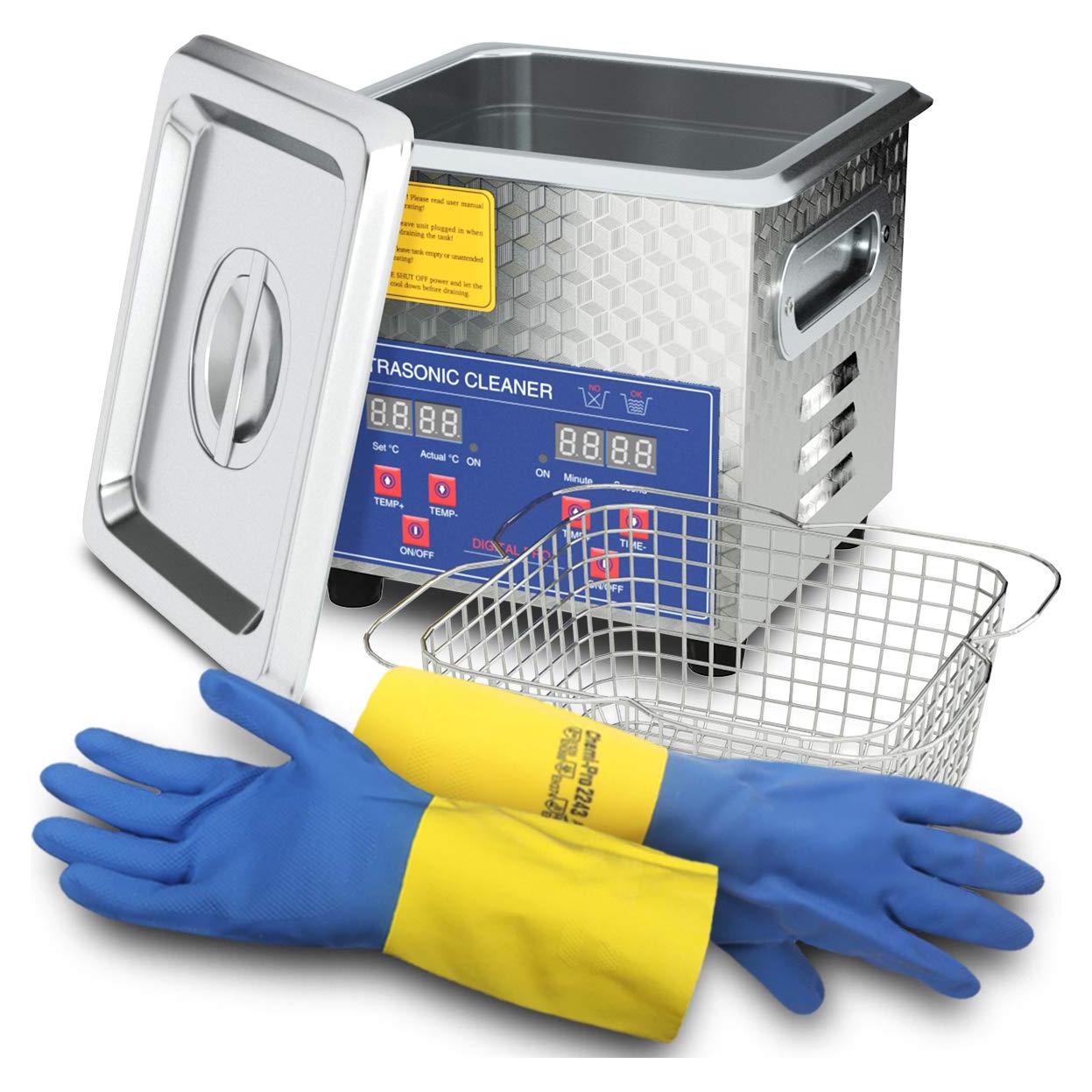 Limpiador de Piezas Ultrasónico 200W 2L Acero Inoxidable