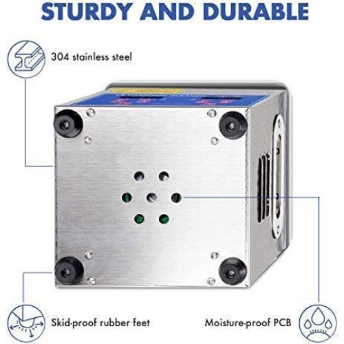 Limpiador de Piezas Ultrasónico 200W 2L Acero Inoxidable