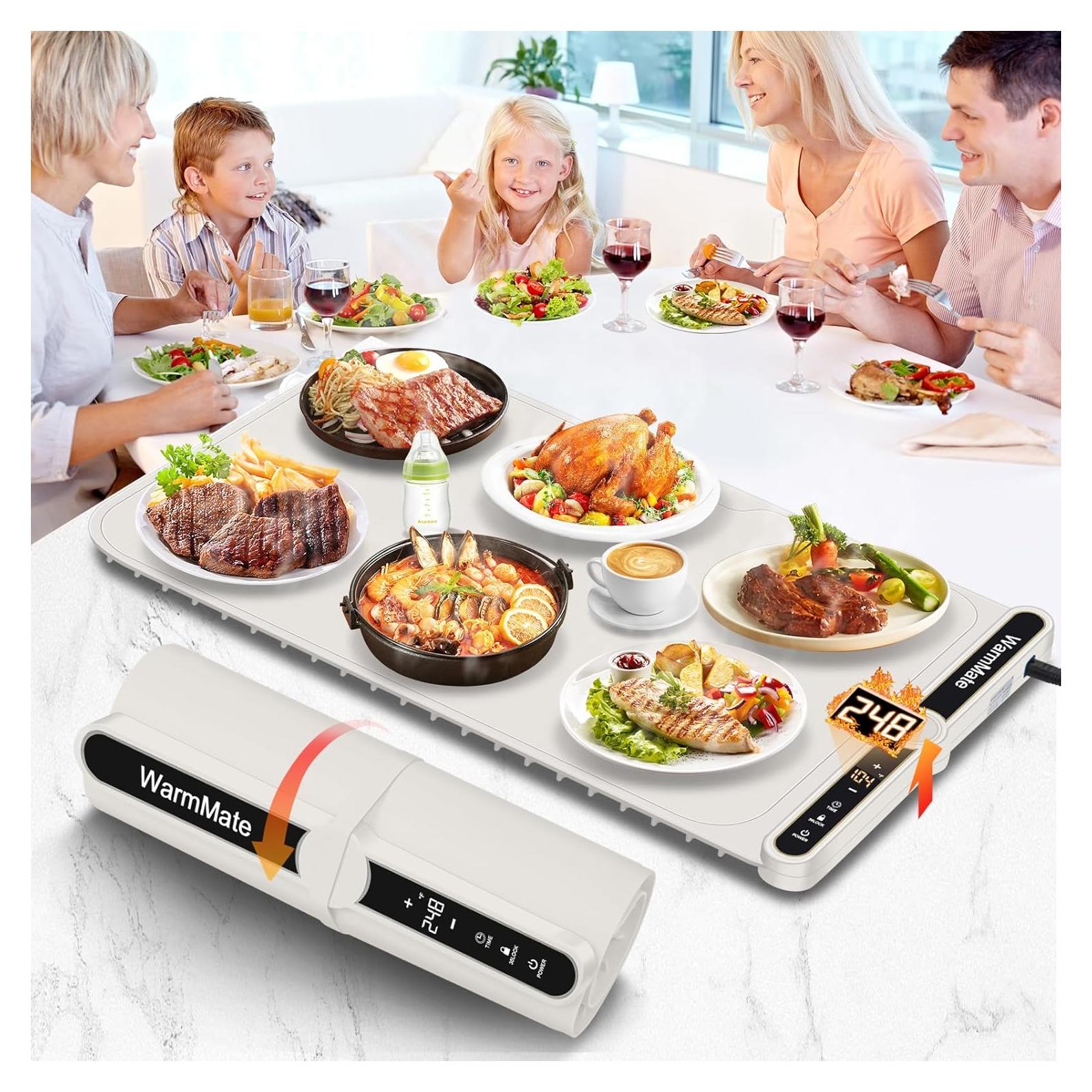 Alfombrilla Calentadora de Comida WarmMate 60x38cm 330W Beige