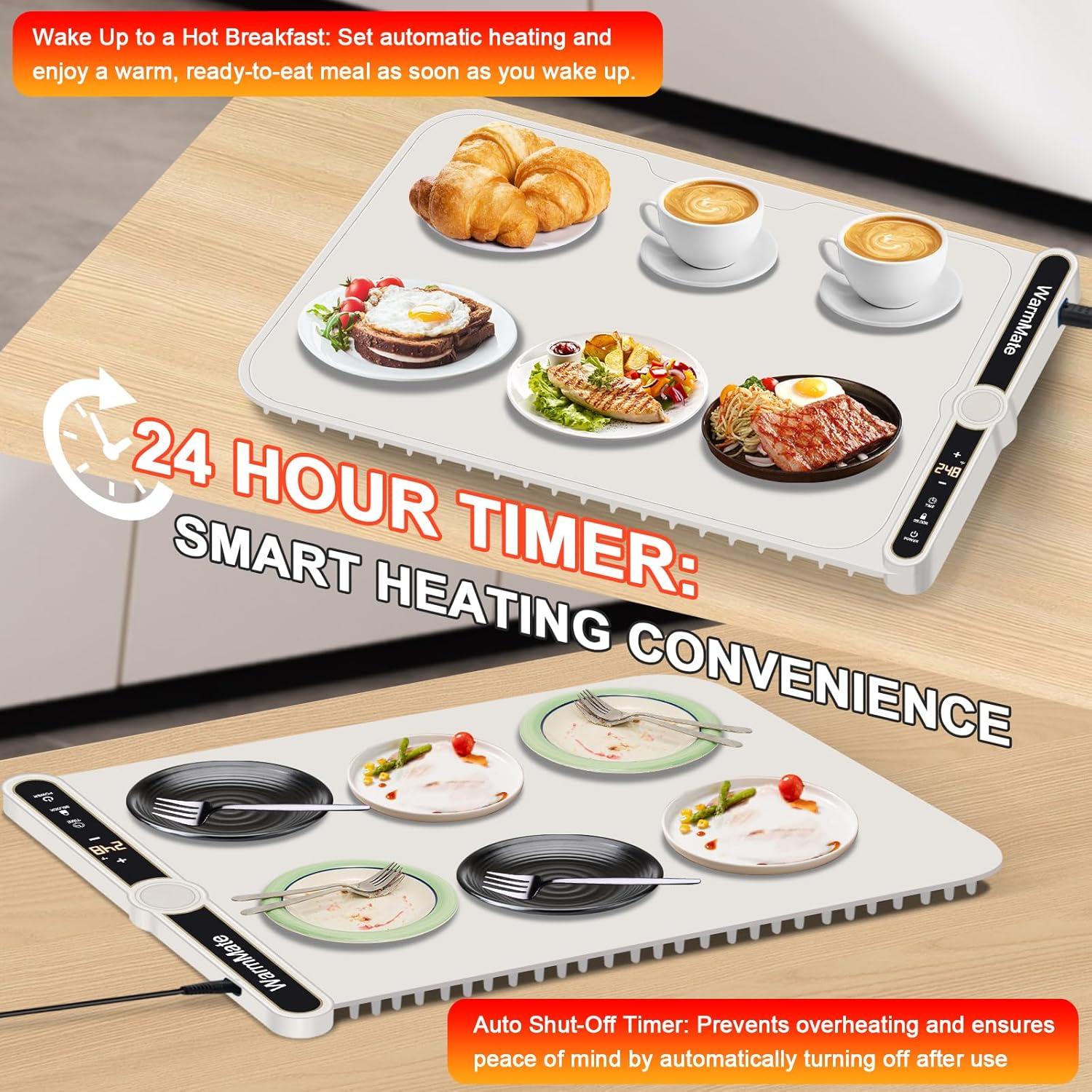Alfombrilla Calentadora de Comida WarmMate 60x38cm 330W Beige