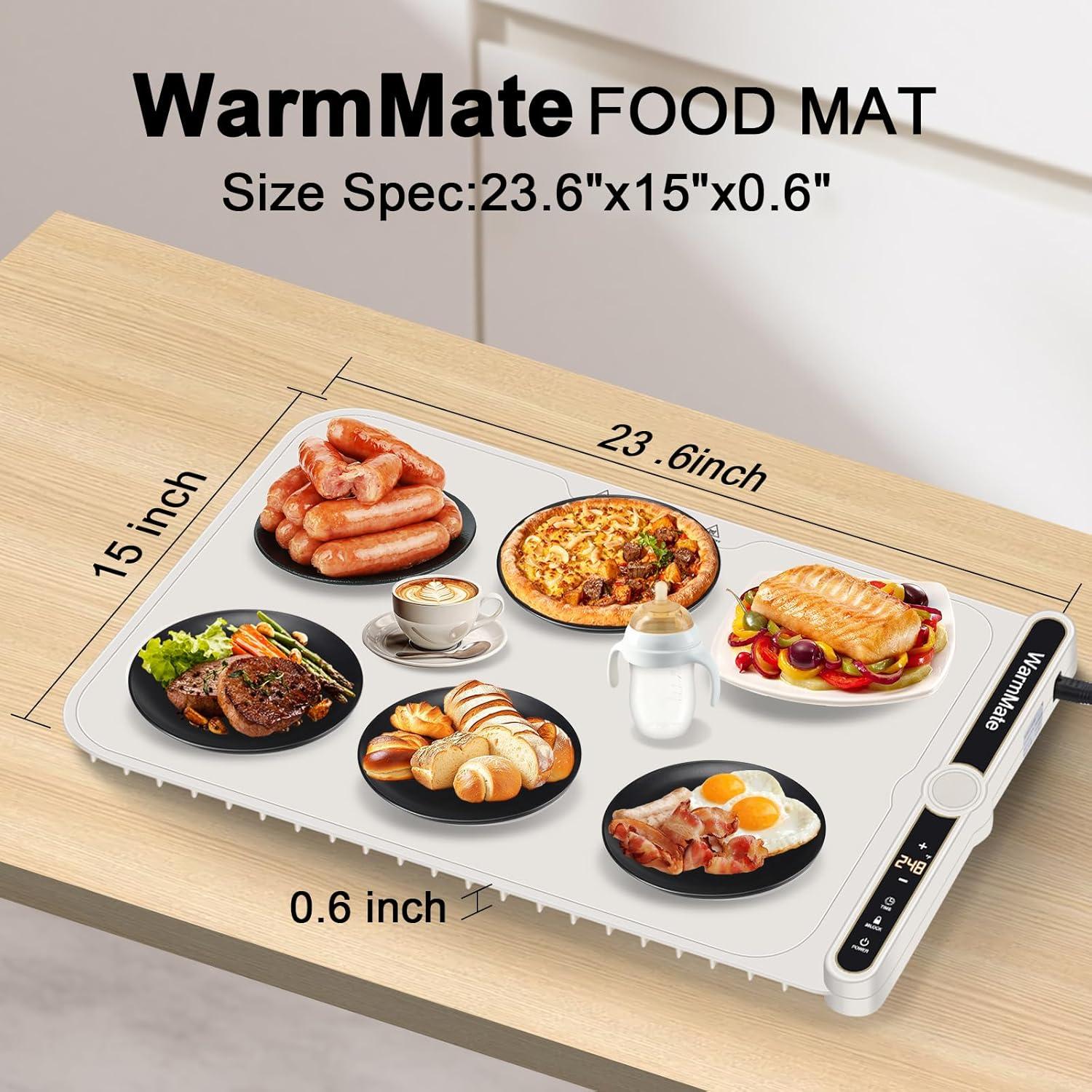 Alfombrilla Calentadora de Comida WarmMate 60x38cm 330W Beige