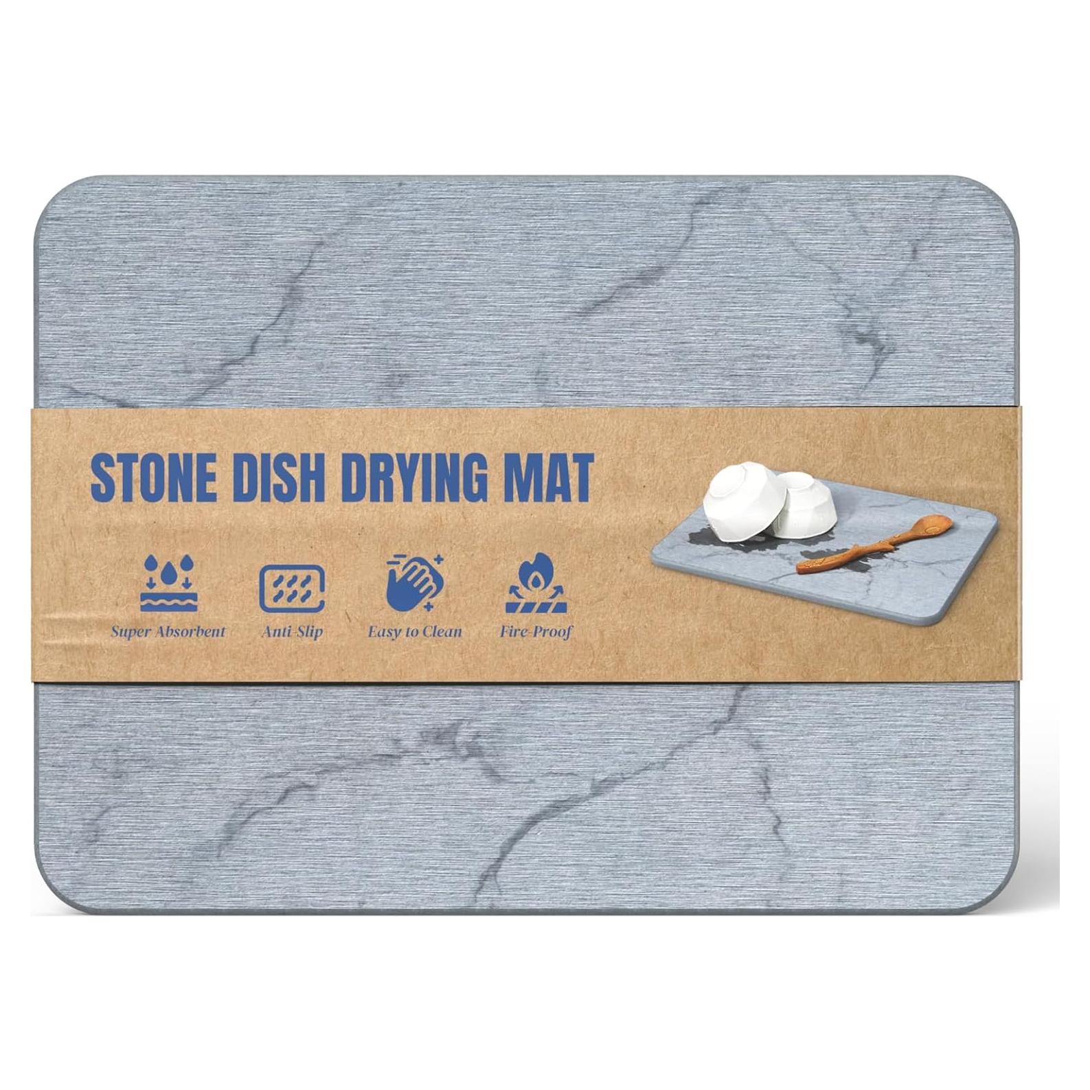 Alfombrilla de Secado Rápido Plentio 40x30 cm Diatomita