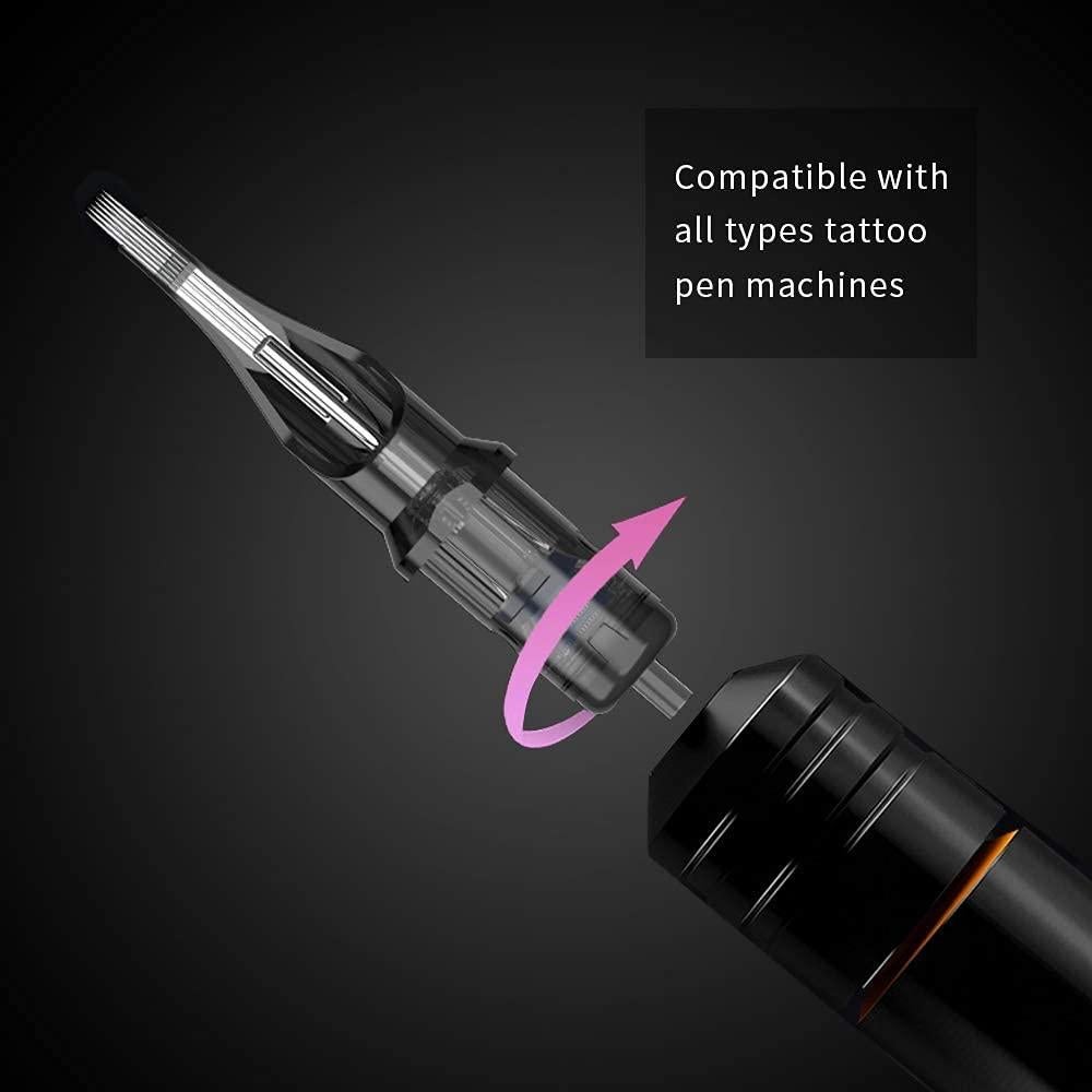 Agujas de Cartucho para Tatuaje Romlon - 20 Piezas Estériles 9RM