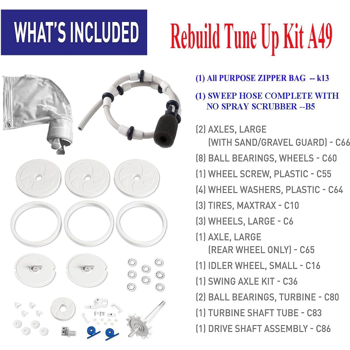 Kit de Mantenimiento para Limpiador de Piscina ATIE A49