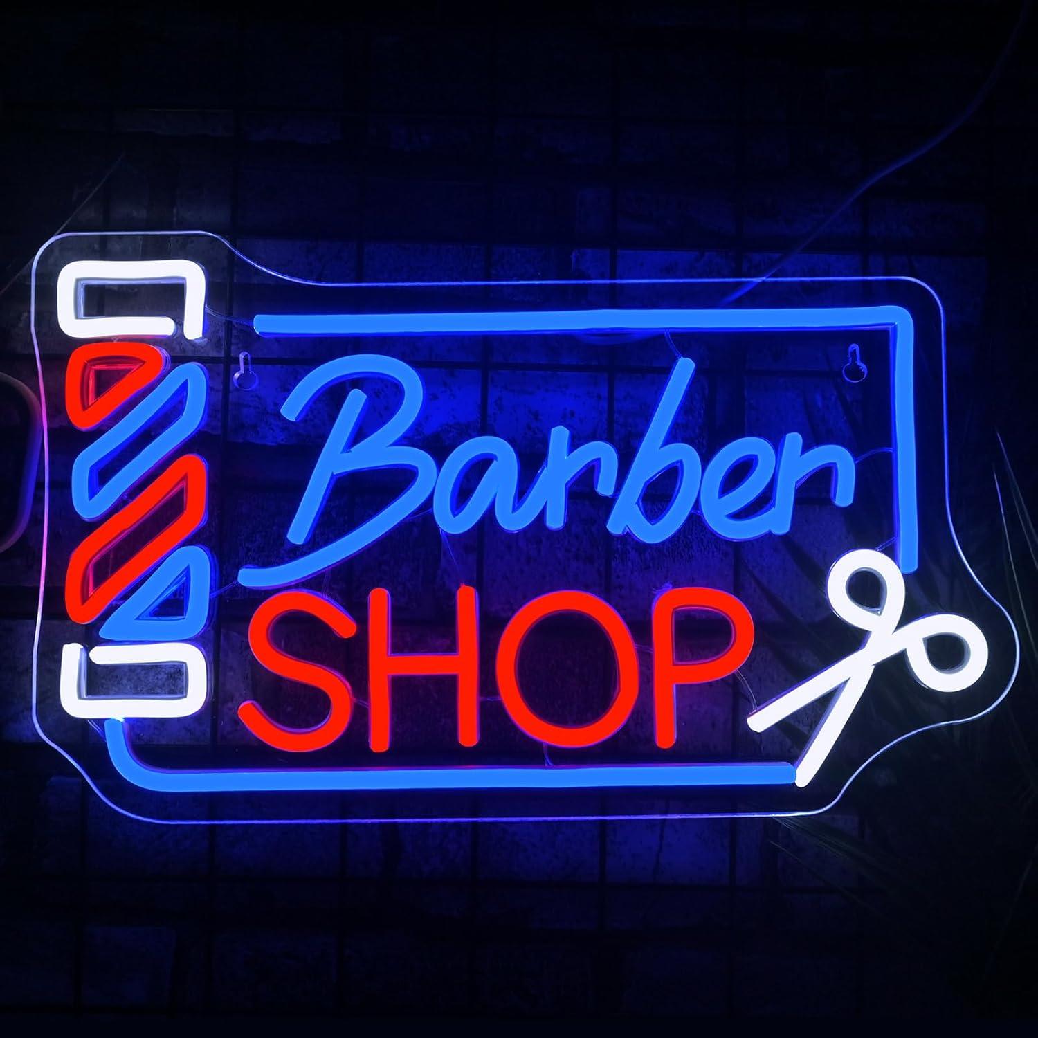 Luz de Neón LED Looklight Barber Shop 37x22 cm Dimmable