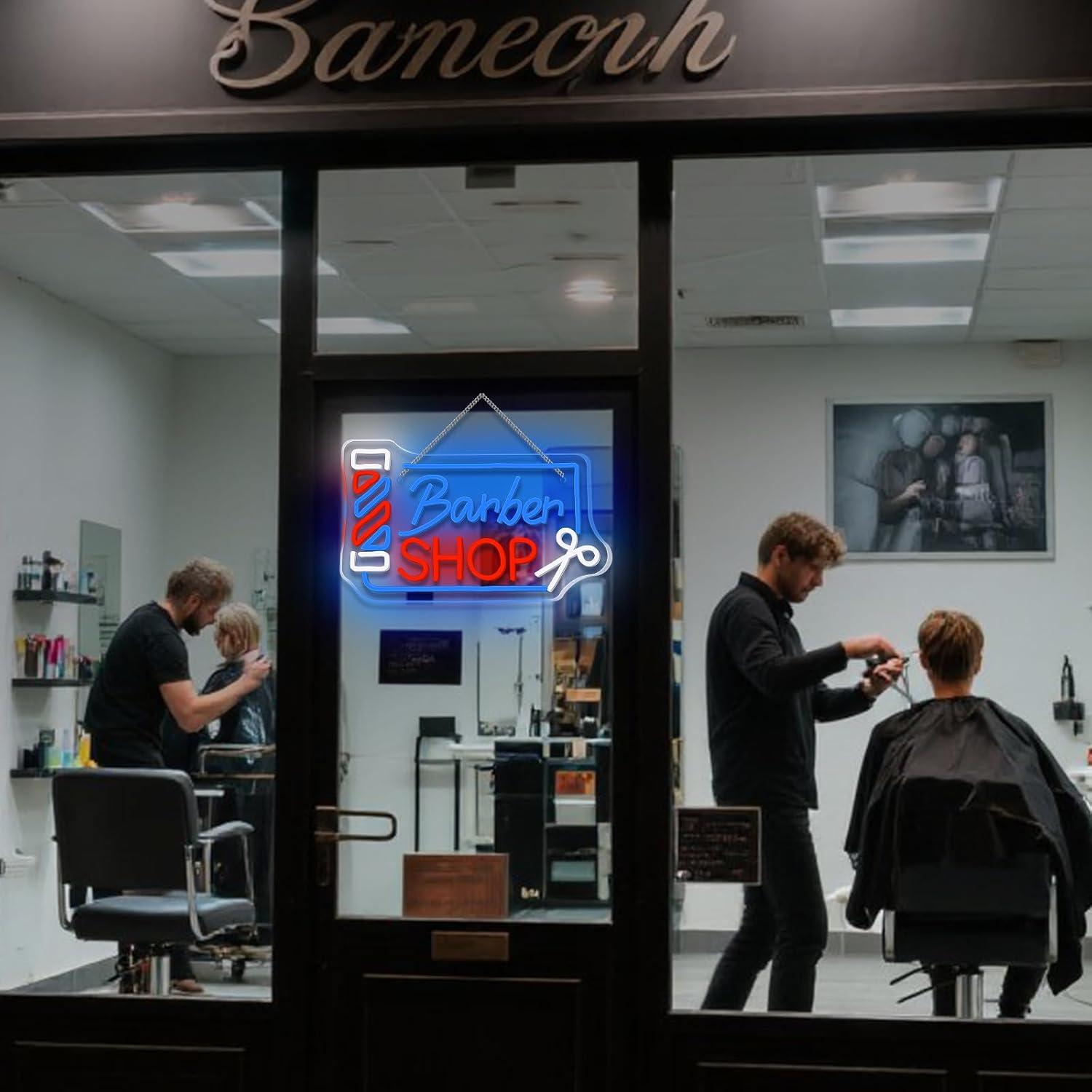 Luz de Neón LED Looklight Barber Shop 37x22 cm Dimmable