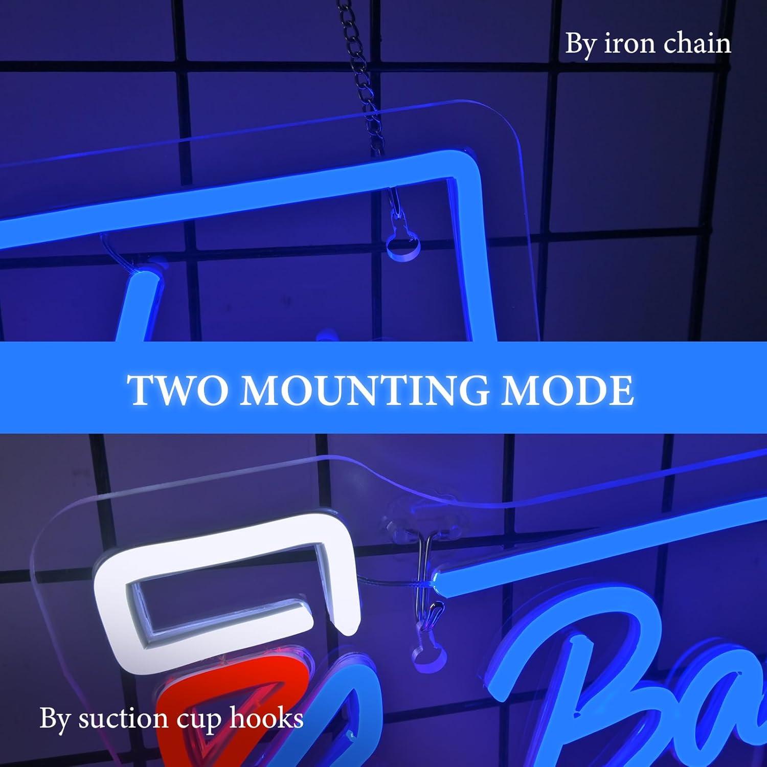 Luz de Neón LED Looklight Barber Shop 37x22 cm Dimmable