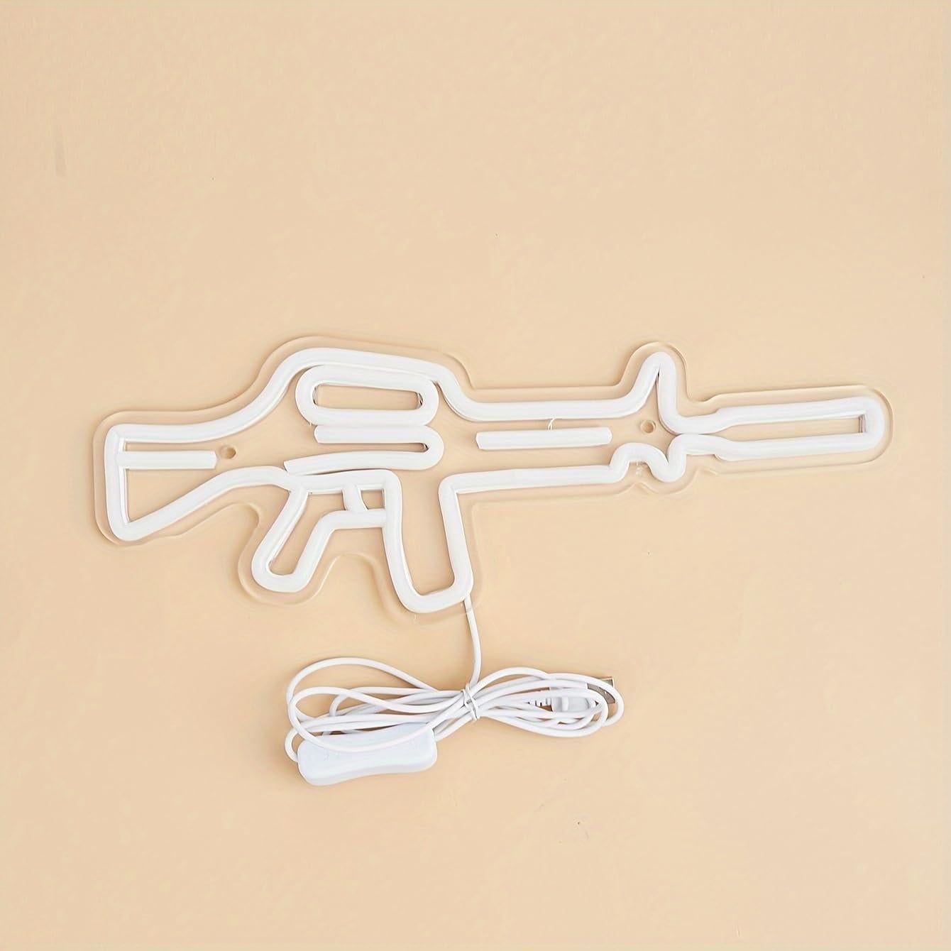 Luz de Neón LED Gun Cusgazy Azul 36.2x13.5 cm USB