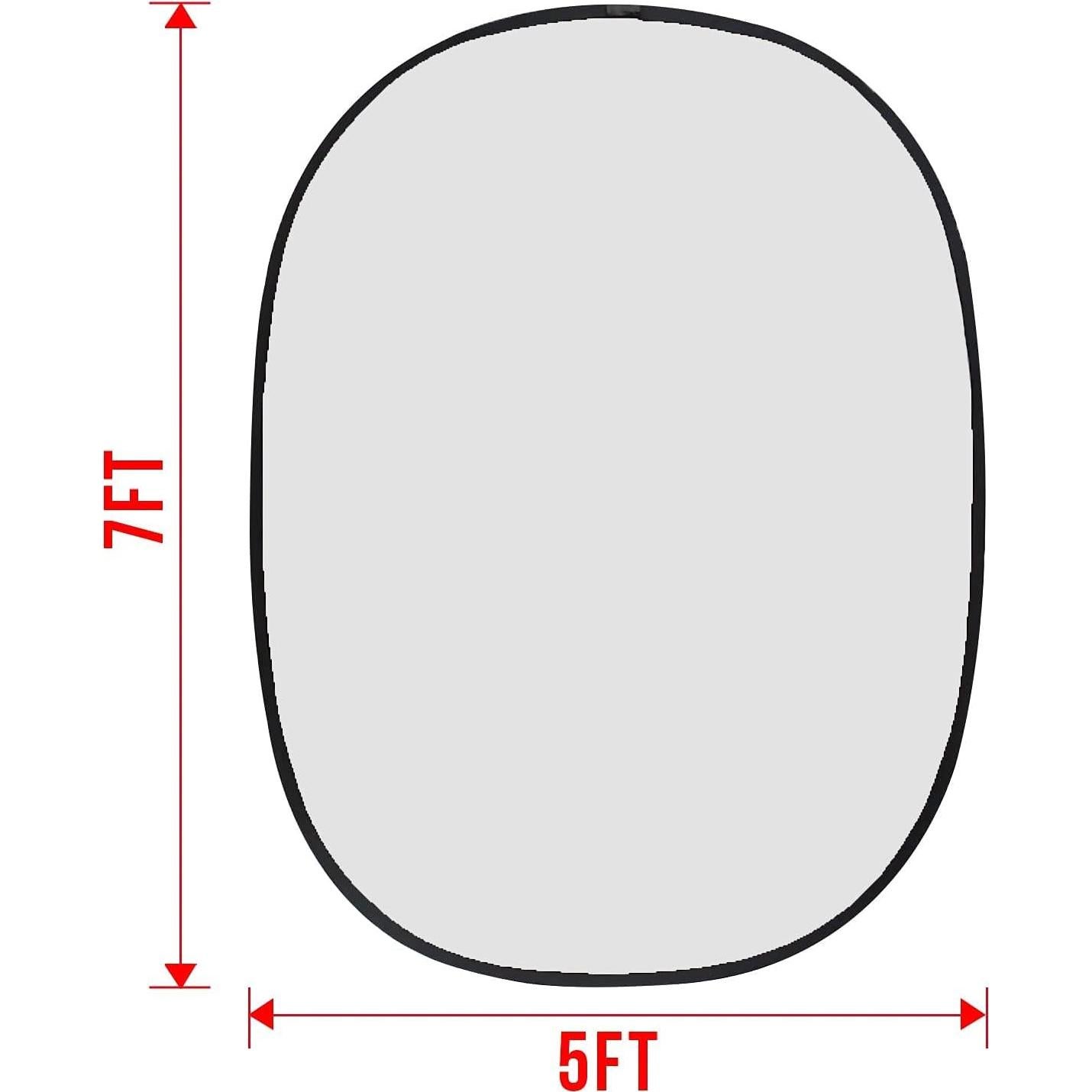 Fondo Plegable Chroma Koopro 1.52x2.13m Negro y Blanco