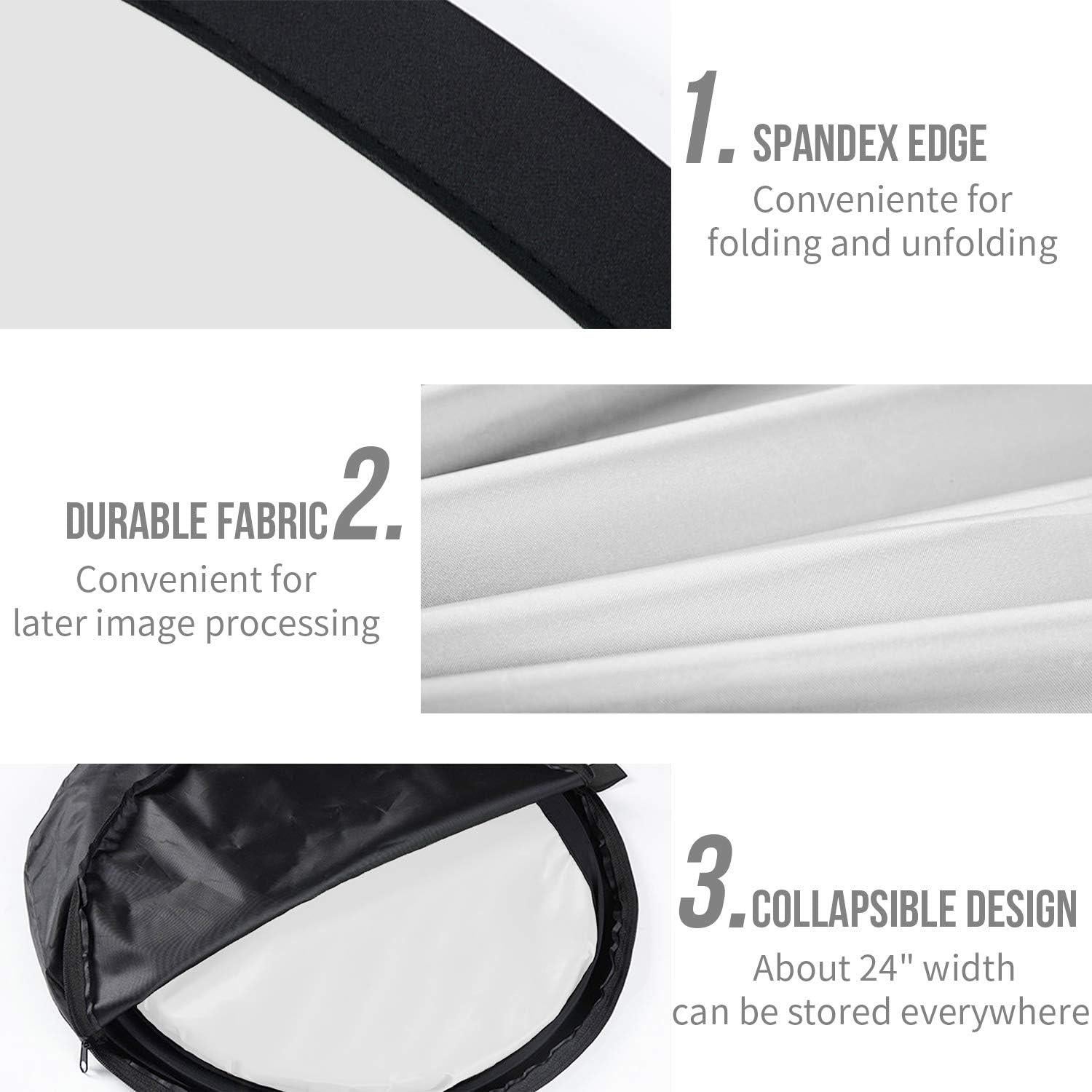 Fondo Plegable Chroma Koopro 1.52x2.13m Negro y Blanco