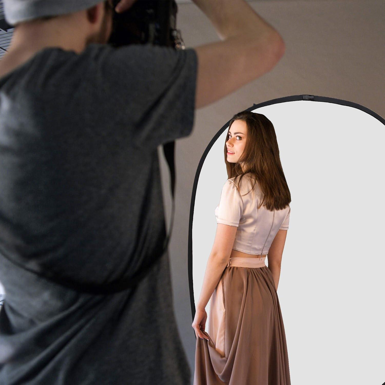 Fondo Plegable Chroma Koopro 1.52x2.13m Negro y Blanco