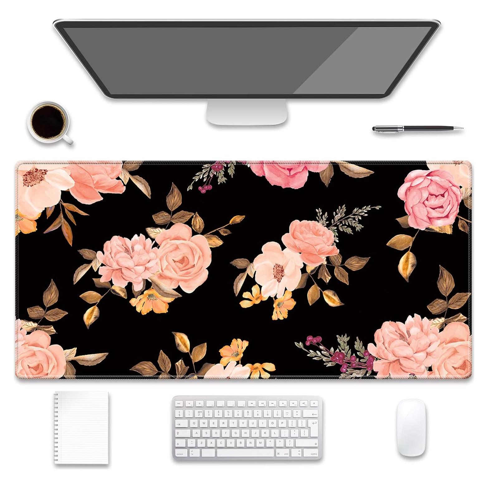 Alfombrilla de Ratón Gaming Grande Pemlari Rosa 90x40 cm Antideslizante