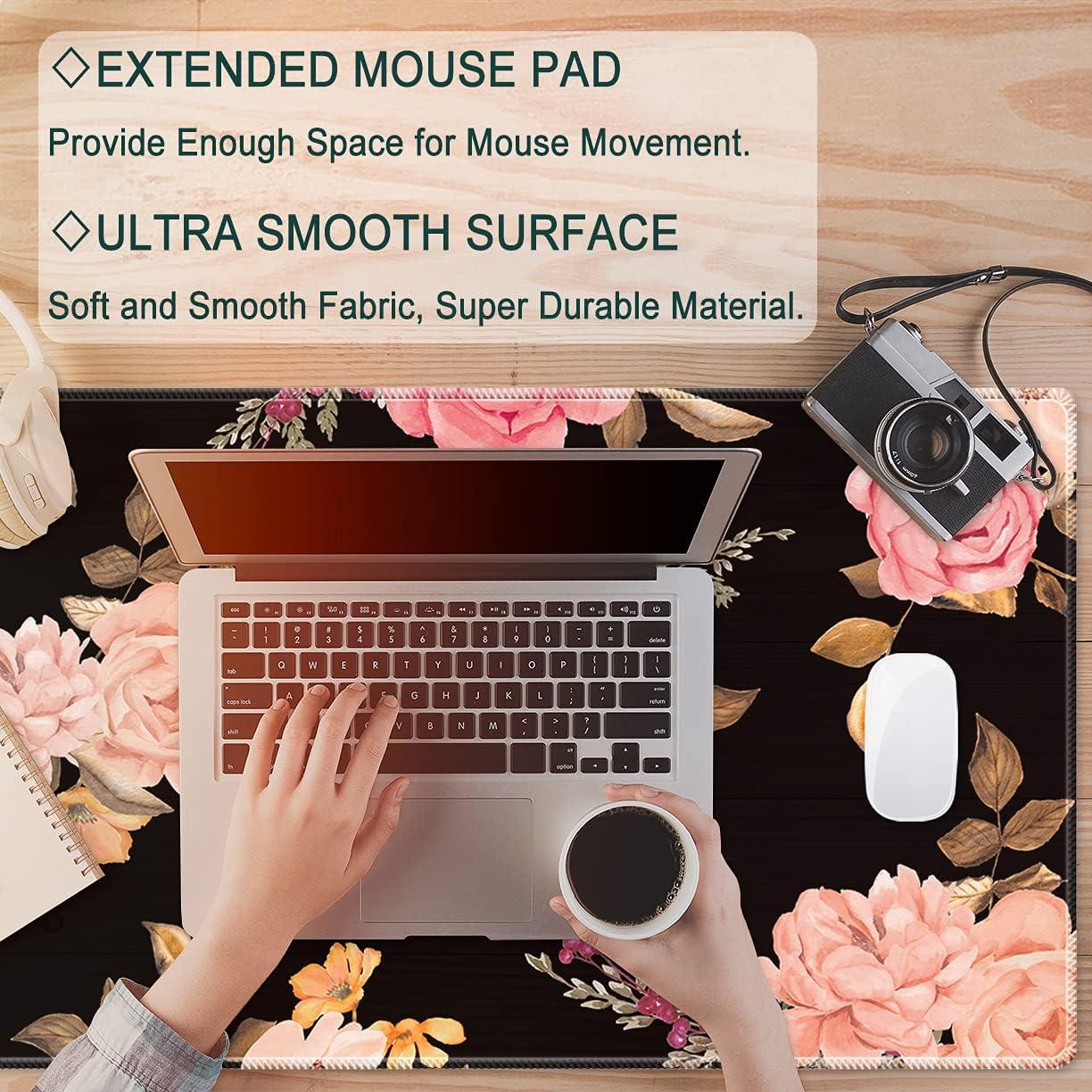 Alfombrilla de Ratón Gaming Grande Pemlari Rosa 90x40 cm Antideslizante