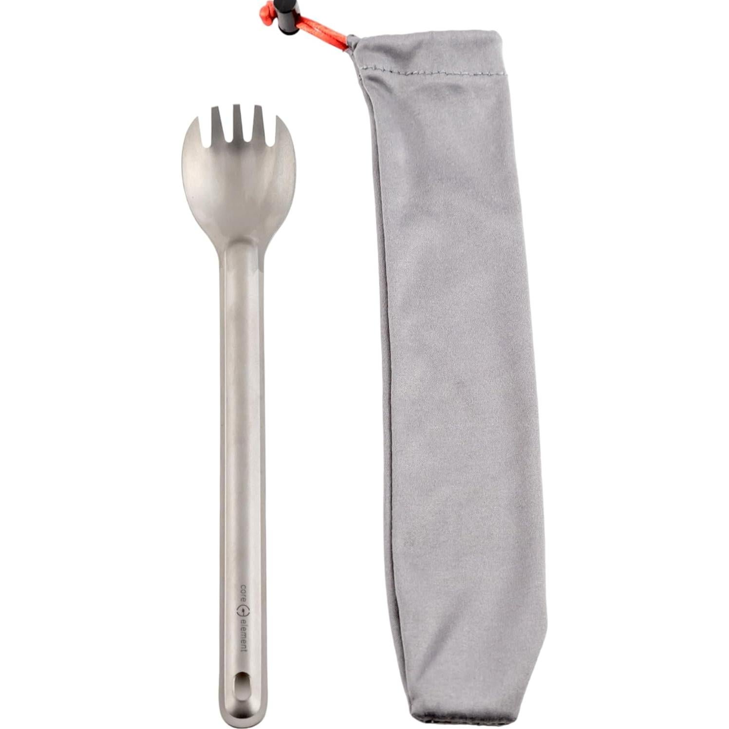 Cuchara Tenedor Titanio CORE ELEMENT CE 21.5 cm Mango Largo