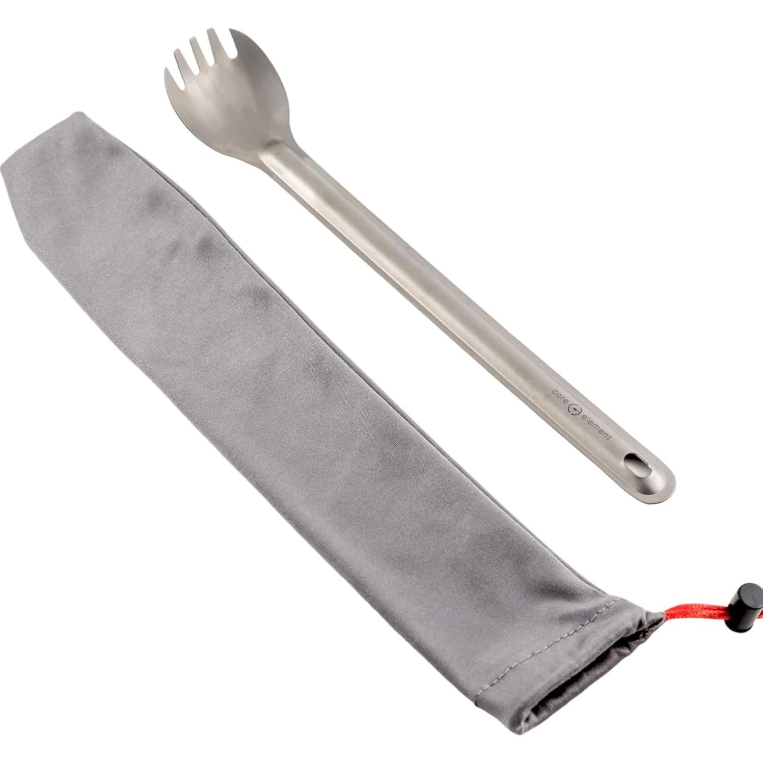 Cuchara Tenedor Titanio CORE ELEMENT CE 21.5 cm Mango Largo