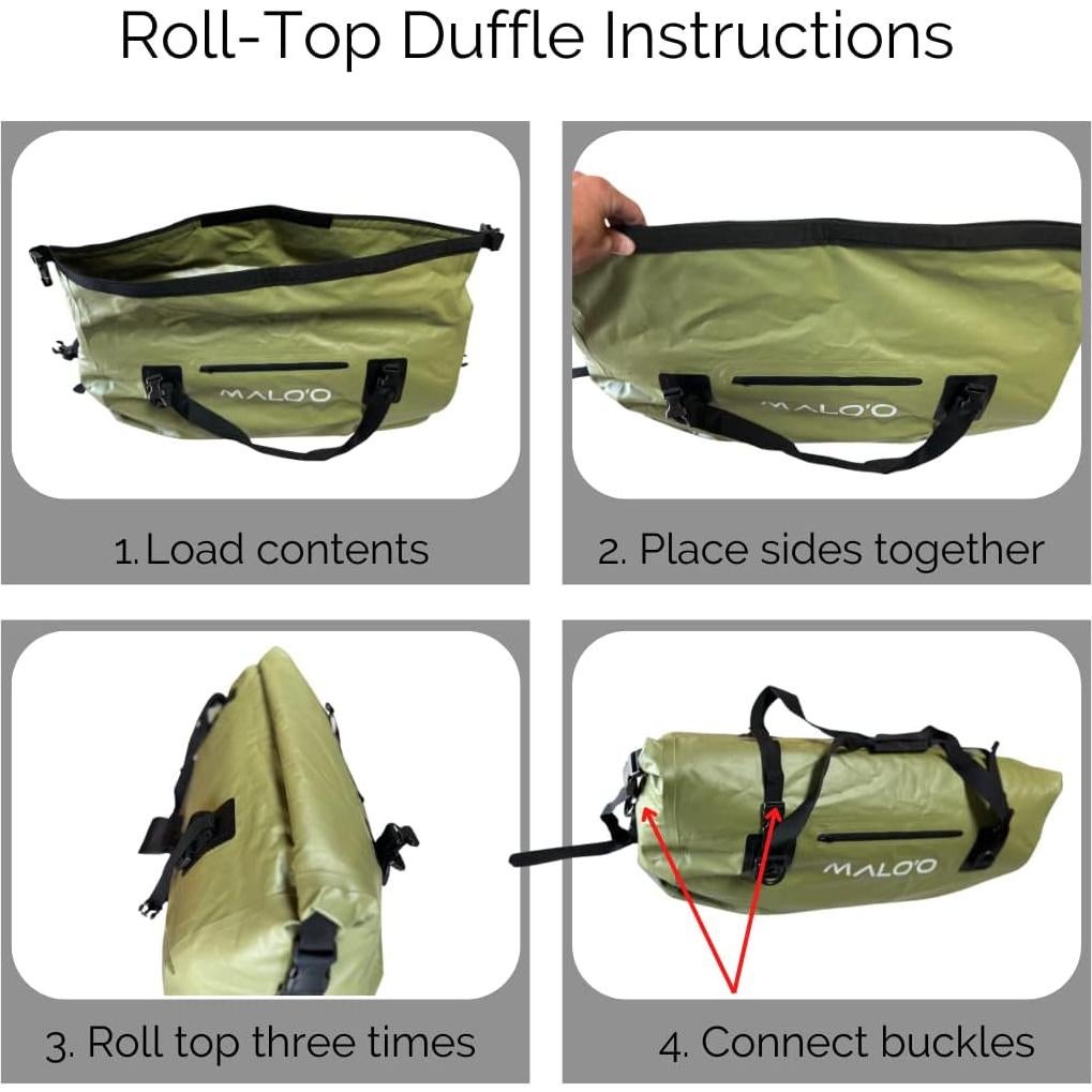 Bolsa Duffel Impermeable Malo'o 40L - Secado Rápido para Aventura