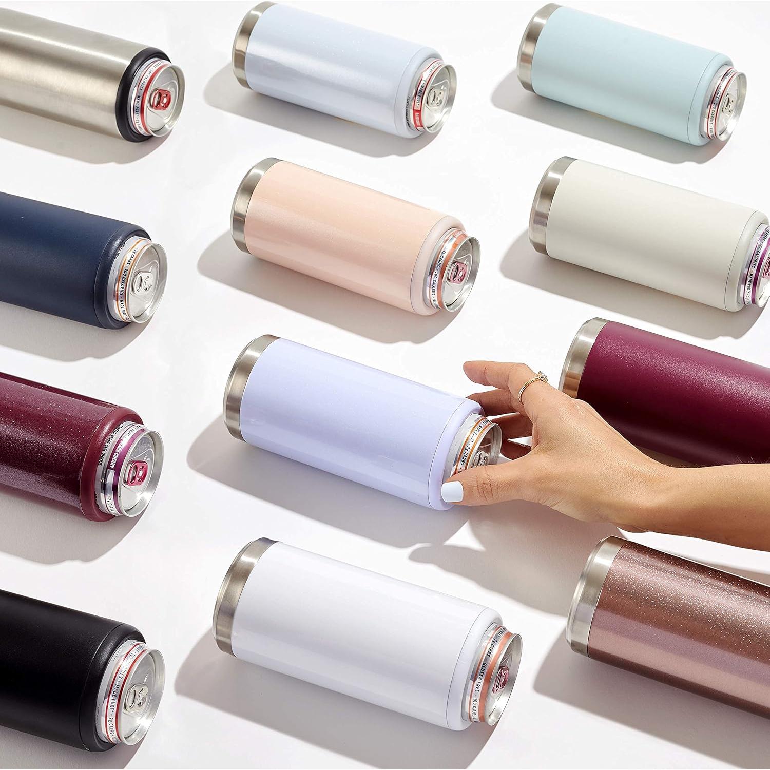 Maars Cooler de Acero Inoxidable 340ml para Latas Delgadas - Negro Mate