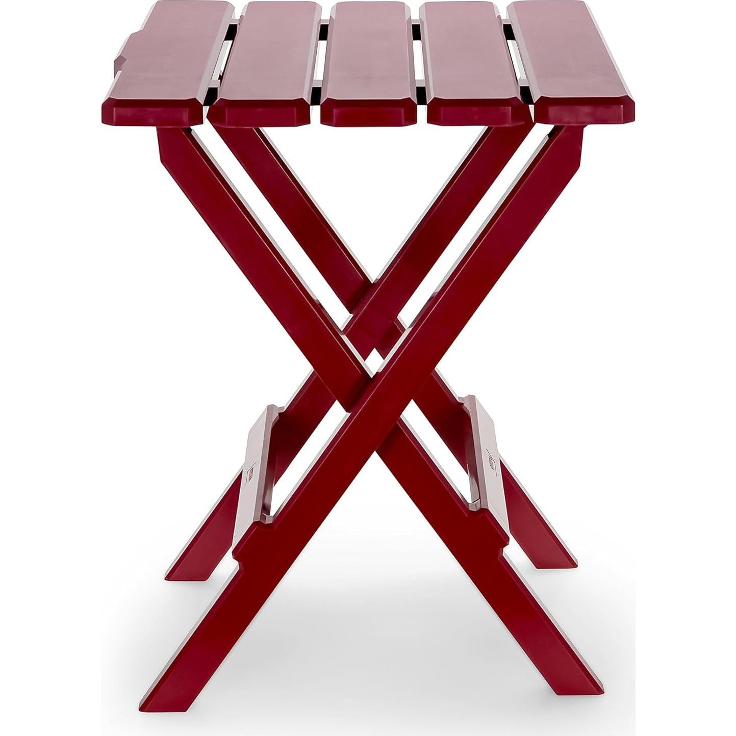 Mesa Lateral Plegable Camco 51694 Roja para Playa y Camping