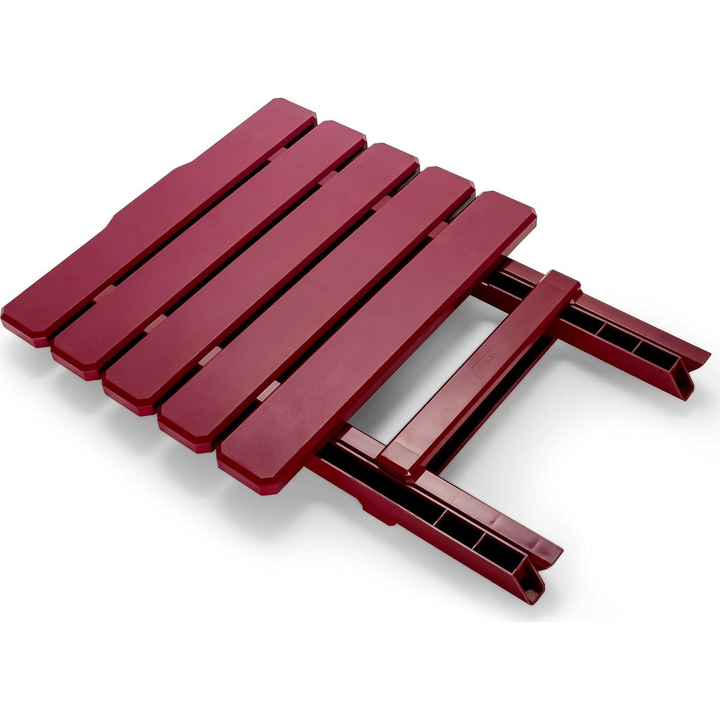 Mesa Lateral Plegable Camco 51694 Roja para Playa y Camping