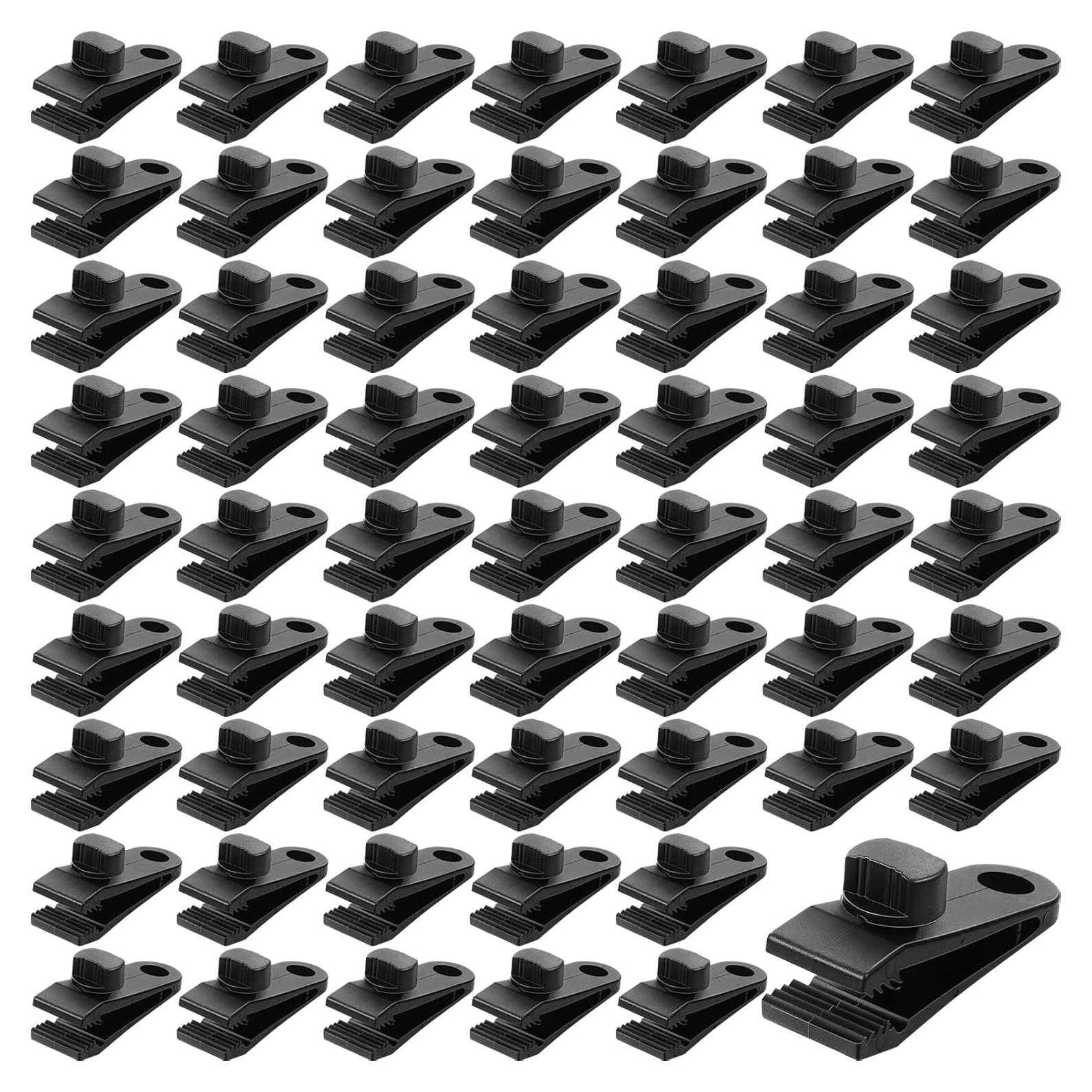 Clips de Lona Yalikop 60 Piezas Alta Resistencia Negro
