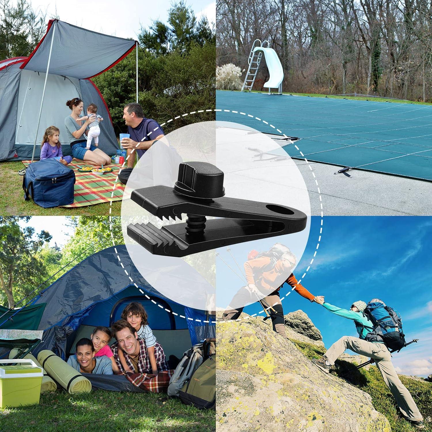 Clips de Lona Yalikop 60 Piezas Alta Resistencia Negro