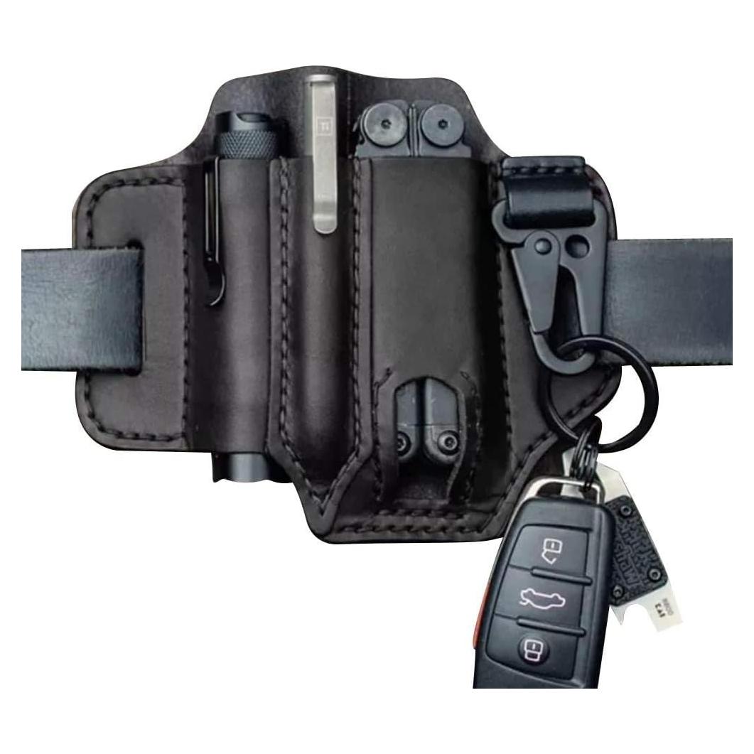 Funda de Cuero Amorr para Multiherramienta y Accesorios EDC