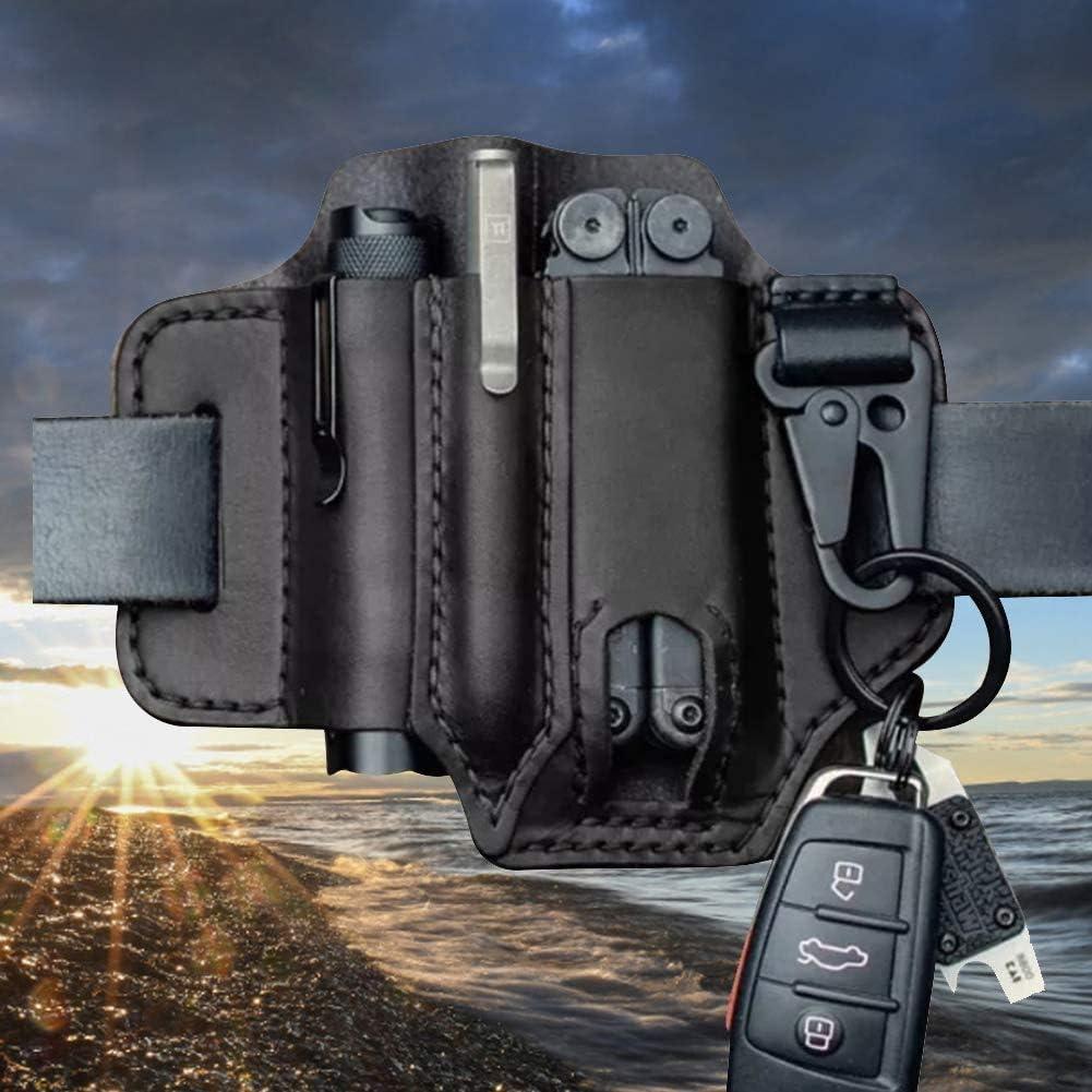 Funda de Cuero Amorr para Multiherramienta y Accesorios EDC