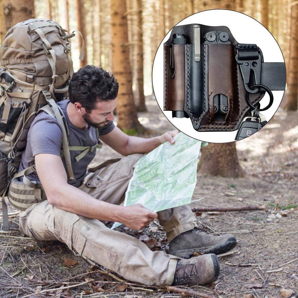 Funda de Cuero Amorr para Multiherramienta y Accesorios EDC