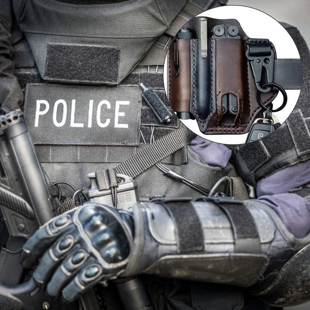 Funda de Cuero Amorr para Multiherramienta y Accesorios EDC